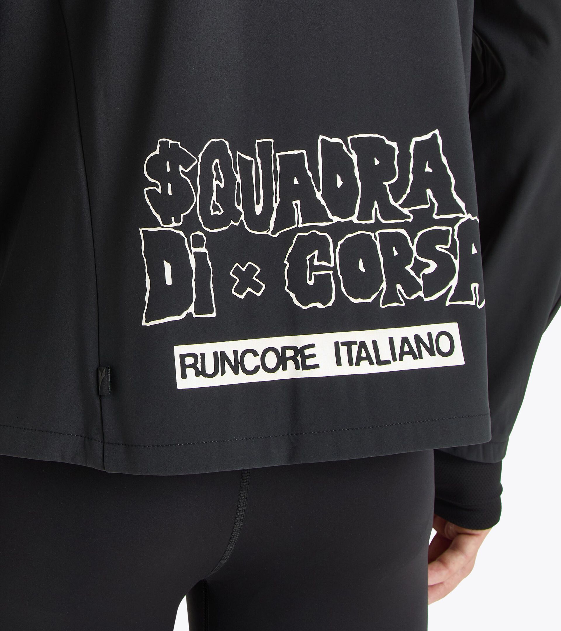 Squadra Di Corsa softshell jacket - All-Gender U. FZ SOFTSHELL SQUADRA DI CORSA BLACK - Diadora