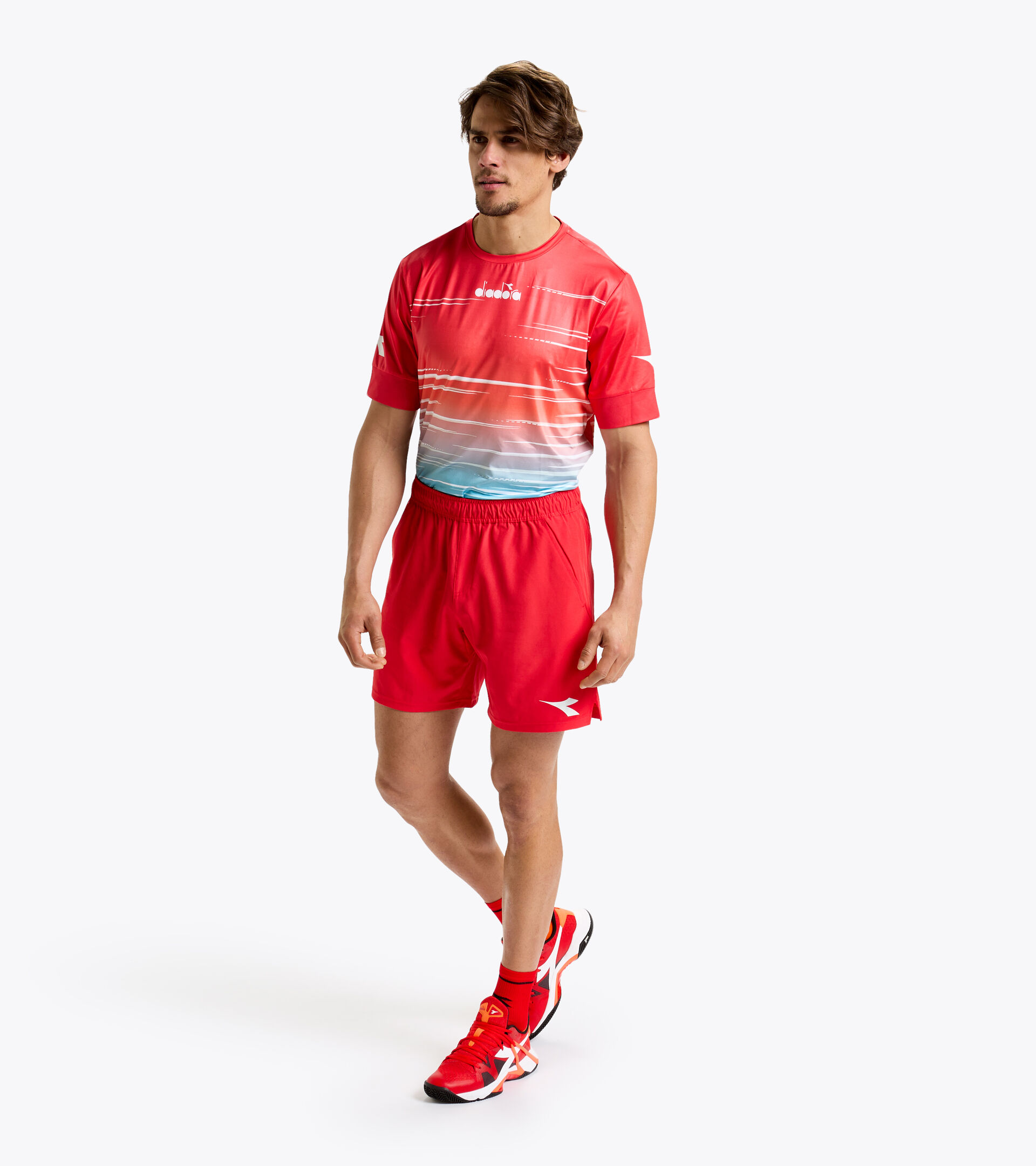 Training Bermuda shorts - Men BERMUDA ICON FER.RED ITALY - Diadora