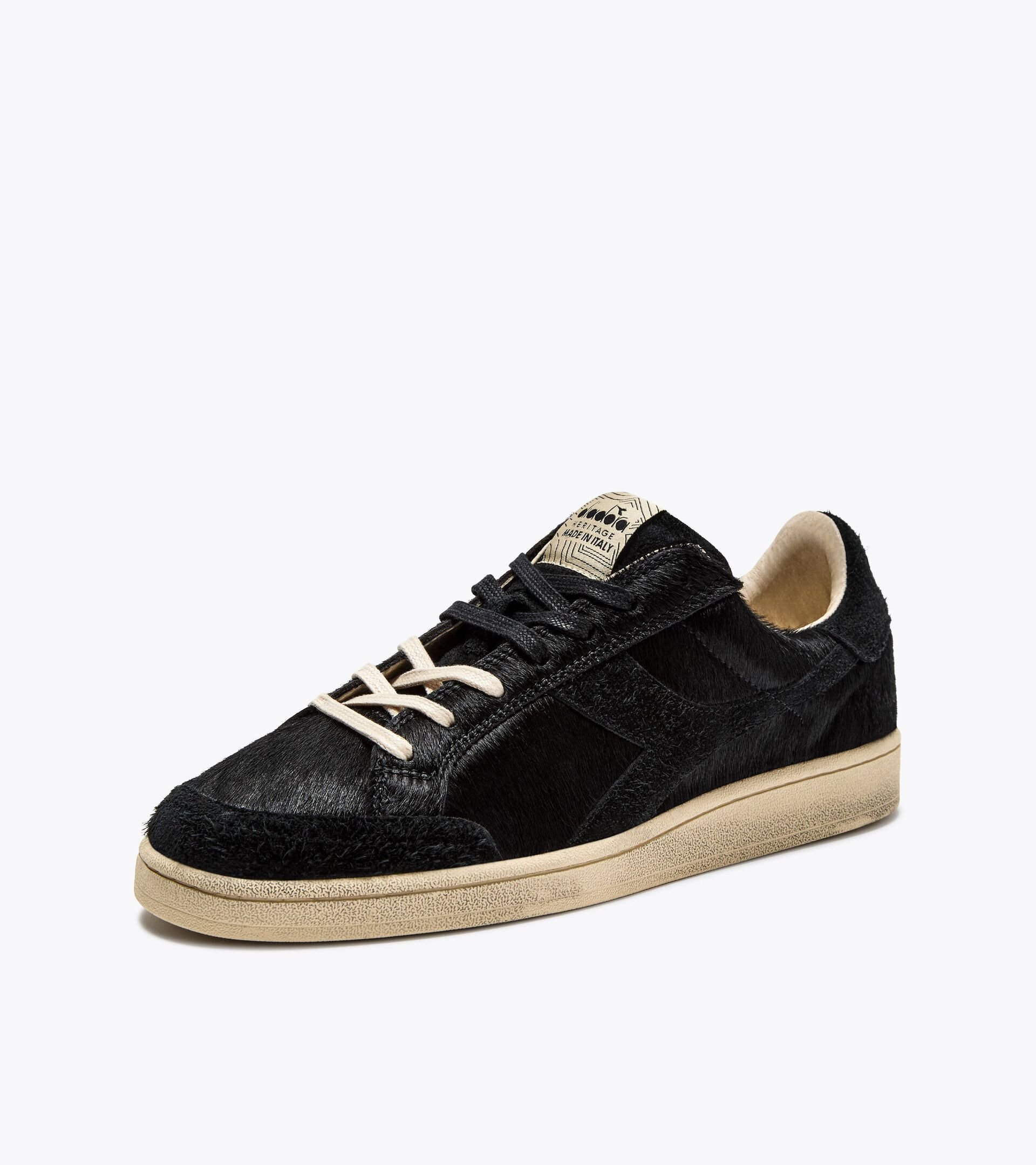Zapatilla Heritage de piel - Made in Italy - Para todos los géneros PRESTIGE LUX ITALIA NEGRO - Diadora