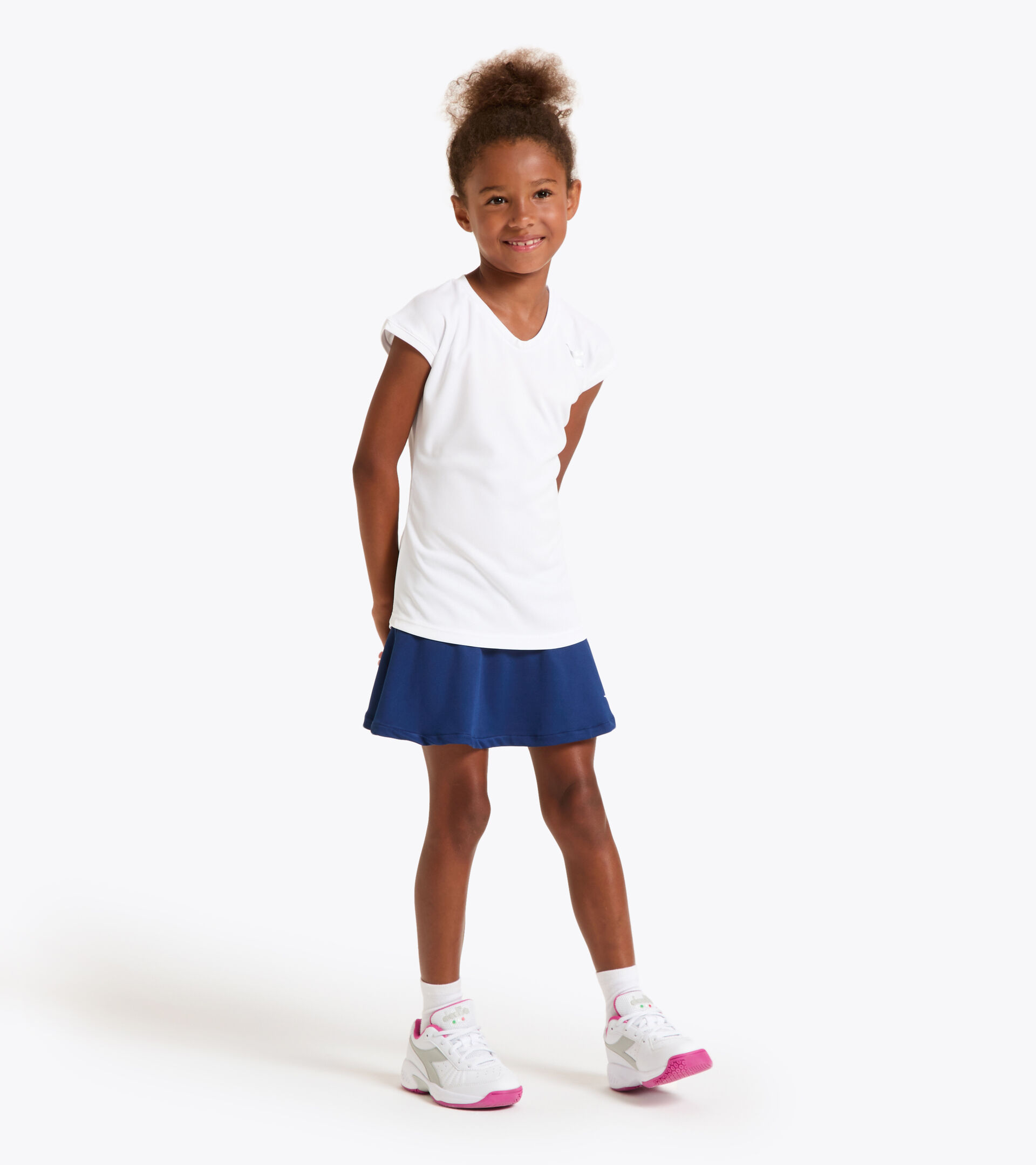 T-shirt da tennis - Bambina G. T-SHIRT TEAM BIANCO OTTICO - Diadora