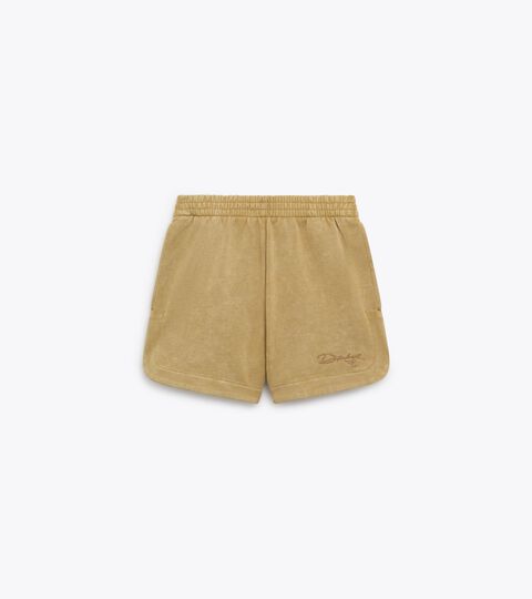 Retro-inspired Cotton Shorts - Women&rsquo;s L. SHORTS AVENUE LAB GREEN KHAKI - Diadora