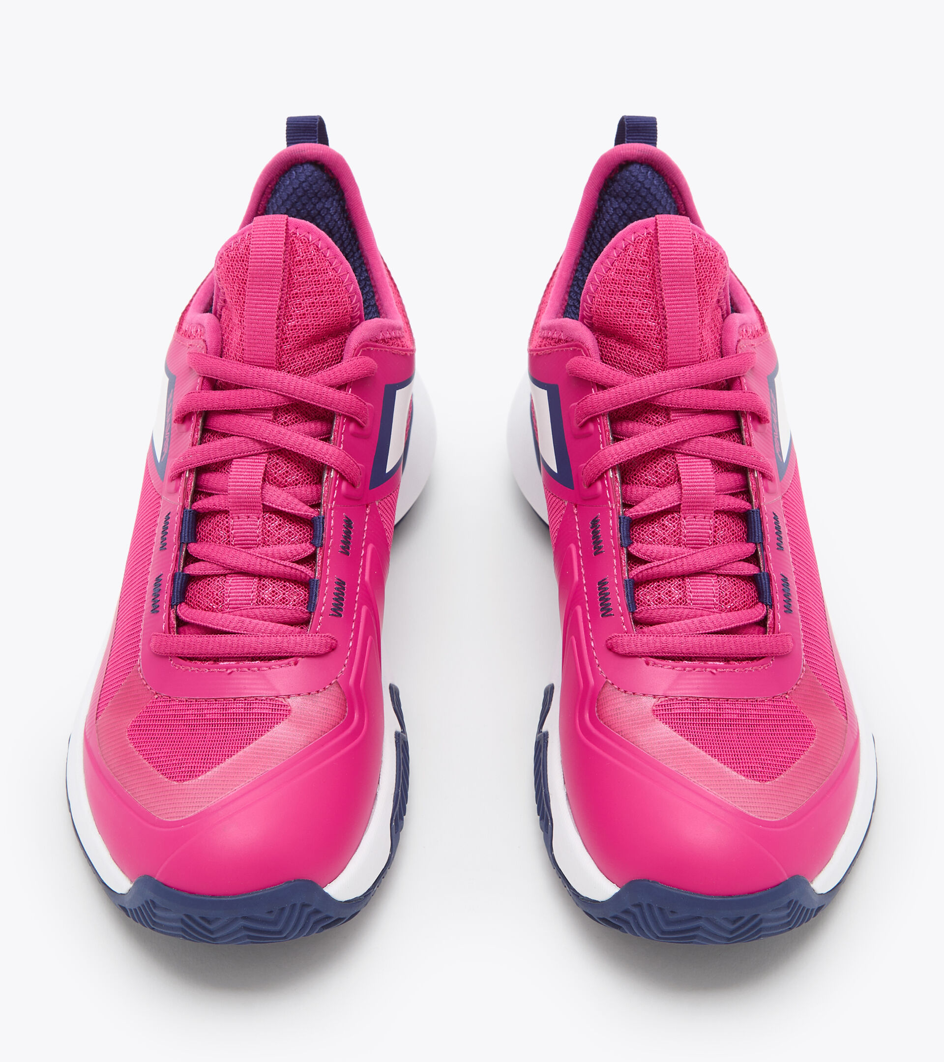 Tennis shoes for clay courts - Women FINALE W CLAY PINK YARROW/WHITE/BLUEPRINT - Diadora