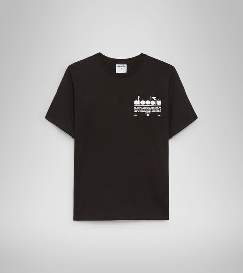 T-SHIRT SS MANIFESTO, SCHWARZ T-Shirt aus Baumwolle - Unisex T-SHIRT SS MANIFESTO SCHWARZ - Diadora