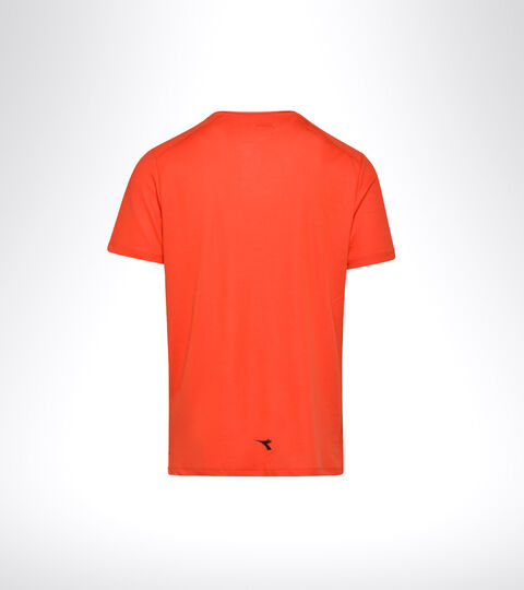 SS T-SHIRT EASY TENNIS, FIESTA ROT Tennis-T-Shirt - Herren SS T-SHIRT EASY TENNIS FIESTA ROT - Diadora