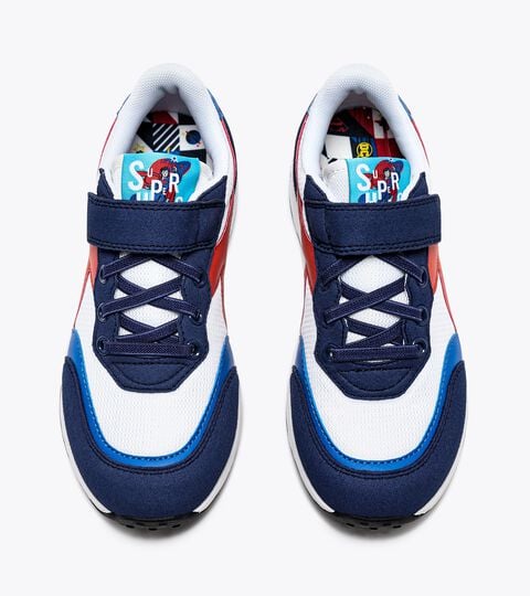 RACE PS SUPERMAN, ESTATE BLUE/ORANGE.COM Sports sneaker - Boys - 4 to 8 years old RACE PS SUPERMAN ESTATE BLUE/ORANGE.COM - Diadora