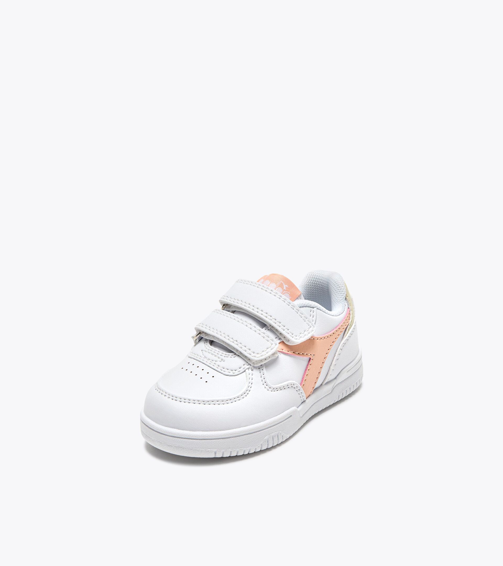 Sports shoes - Toddlers 1-4 years RAPTOR LOW TD WHITE/PEACH PARFAIT - Diadora
