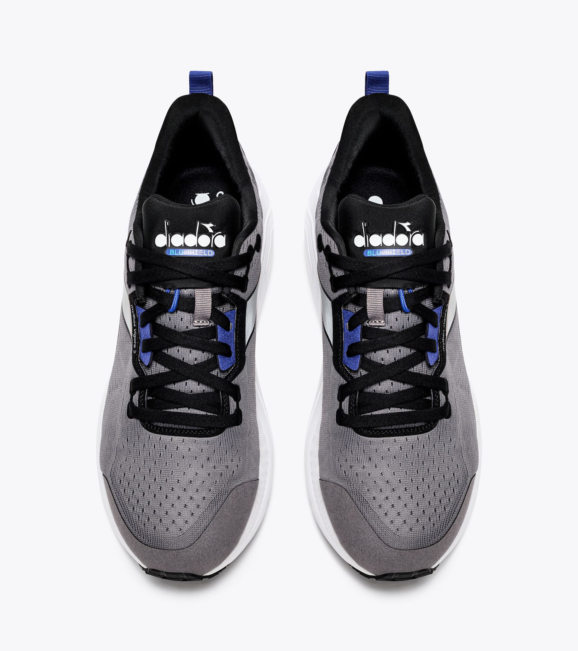 Running shoes - Men MYTHOS BLUSHIELD VIGORE 2 STEEL GRAY/BLACK - Diadora