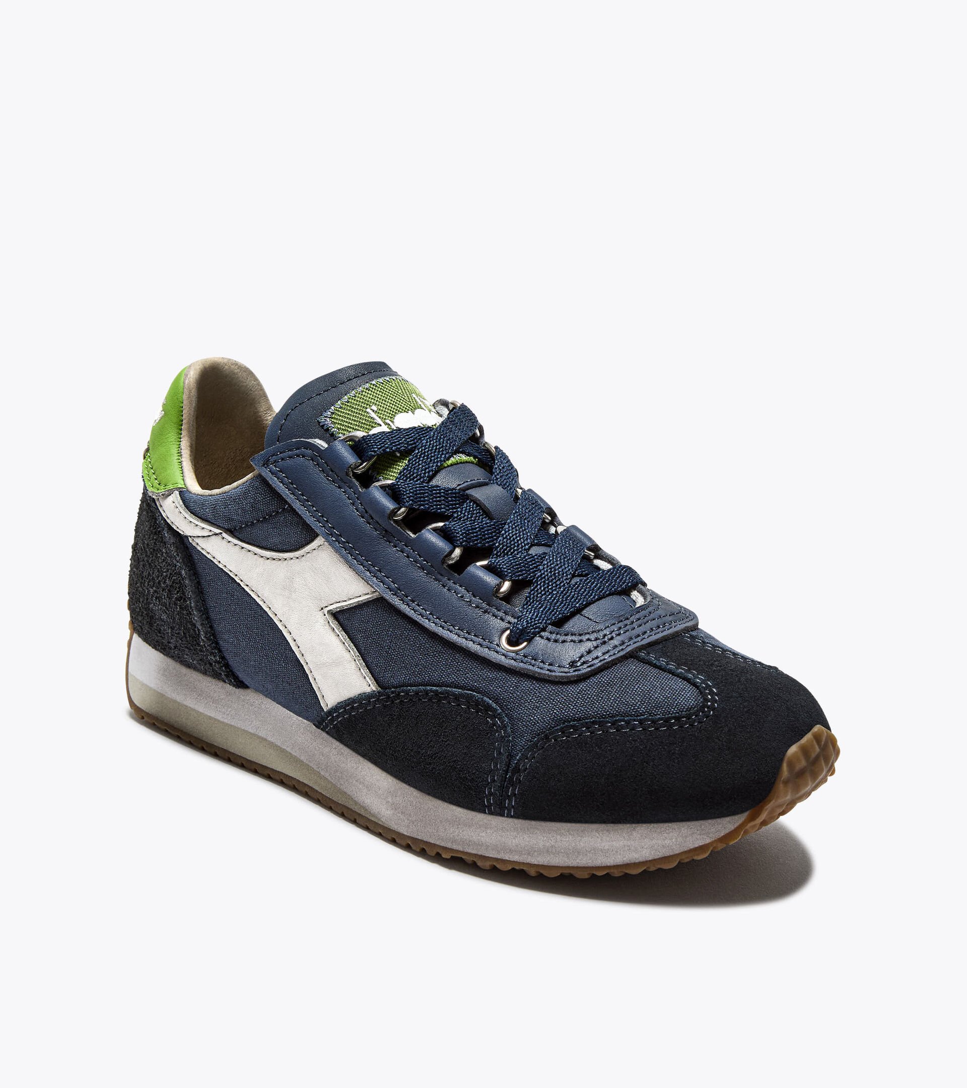 Low-profile Heritage sneaker - All-gender EQUIPE DIRTY SW EVO INSIGNIA BLUE - Diadora