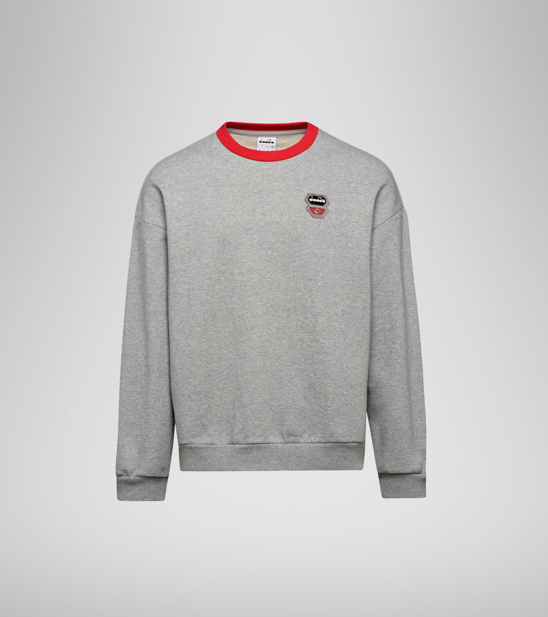 Crew-neck sweatshirt - Unisex SWEATSHIRT CREW ATLETICO LIGHT MIDDLE GREY MELANGE - Diadora