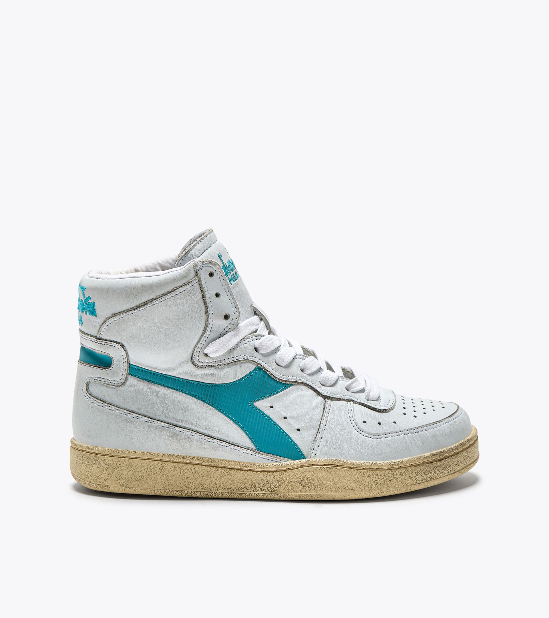 Scarpa Heritage - Gender neutral MI BASKET USED BIANCO/AZZURRO AQUA - Diadora