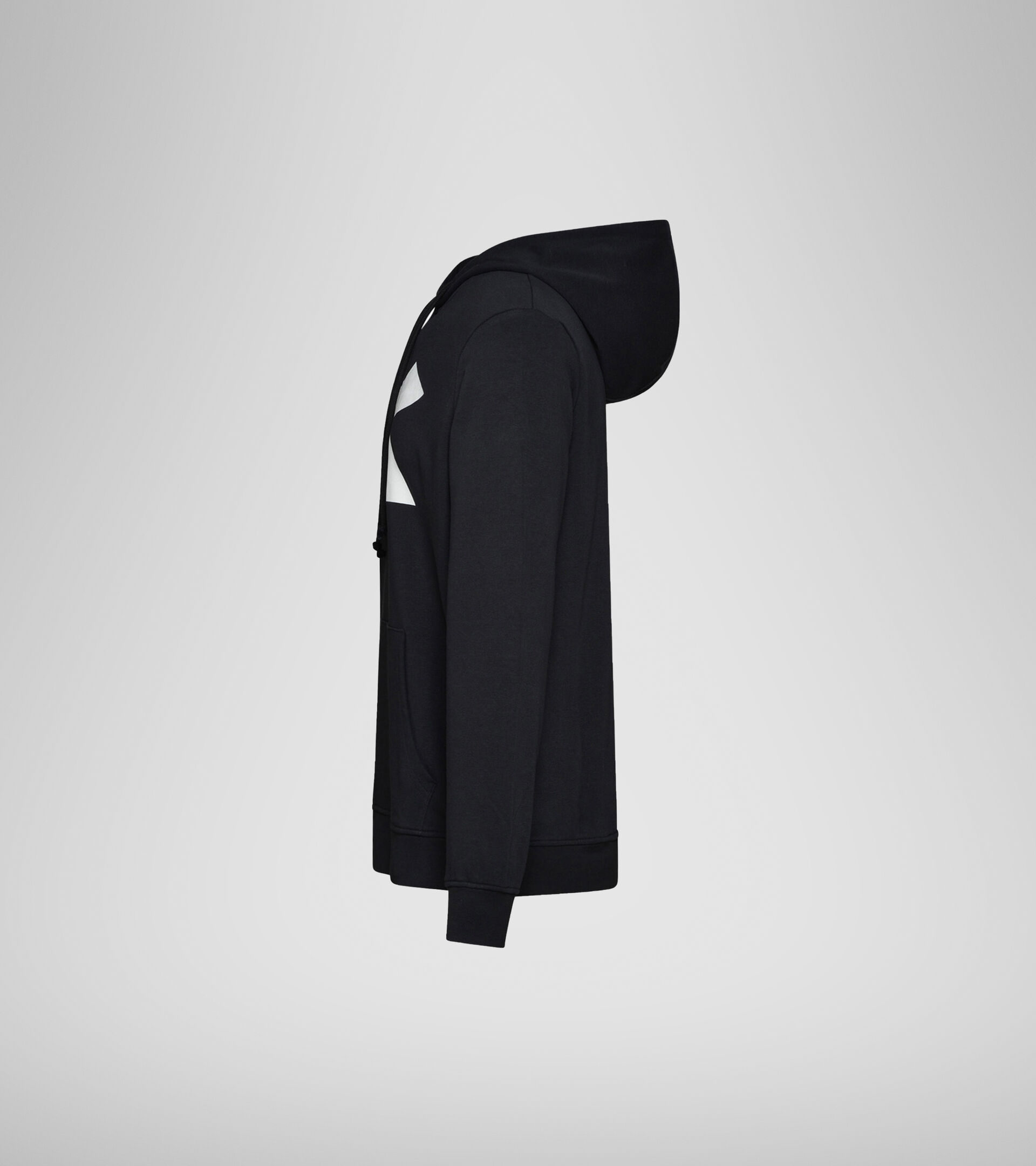 Hooded sweatshirt - Men HOODIE SWEAT LOGO CHROMIA BLACK - Diadora