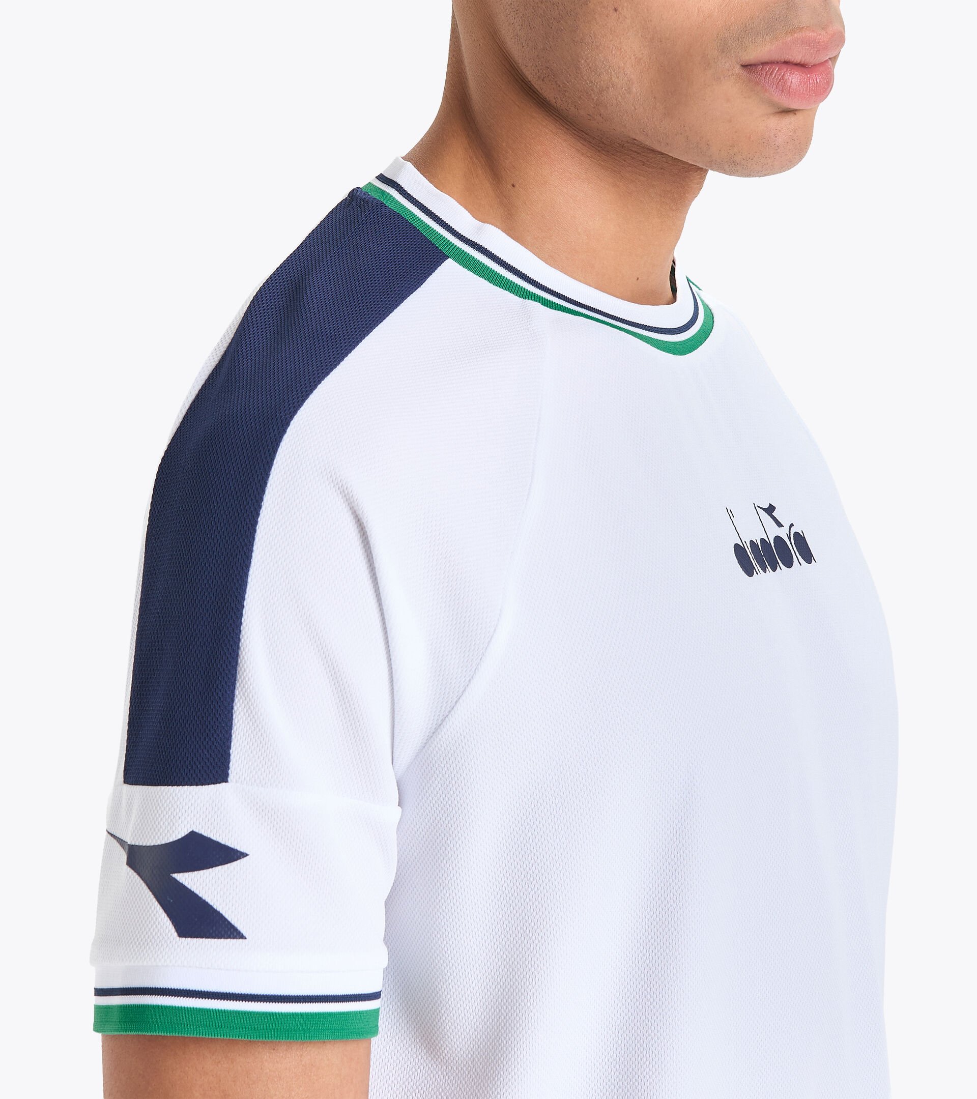 Tennis t-shirt - Men SS T-SHIRT ICON OPTICAL WHITE - Diadora