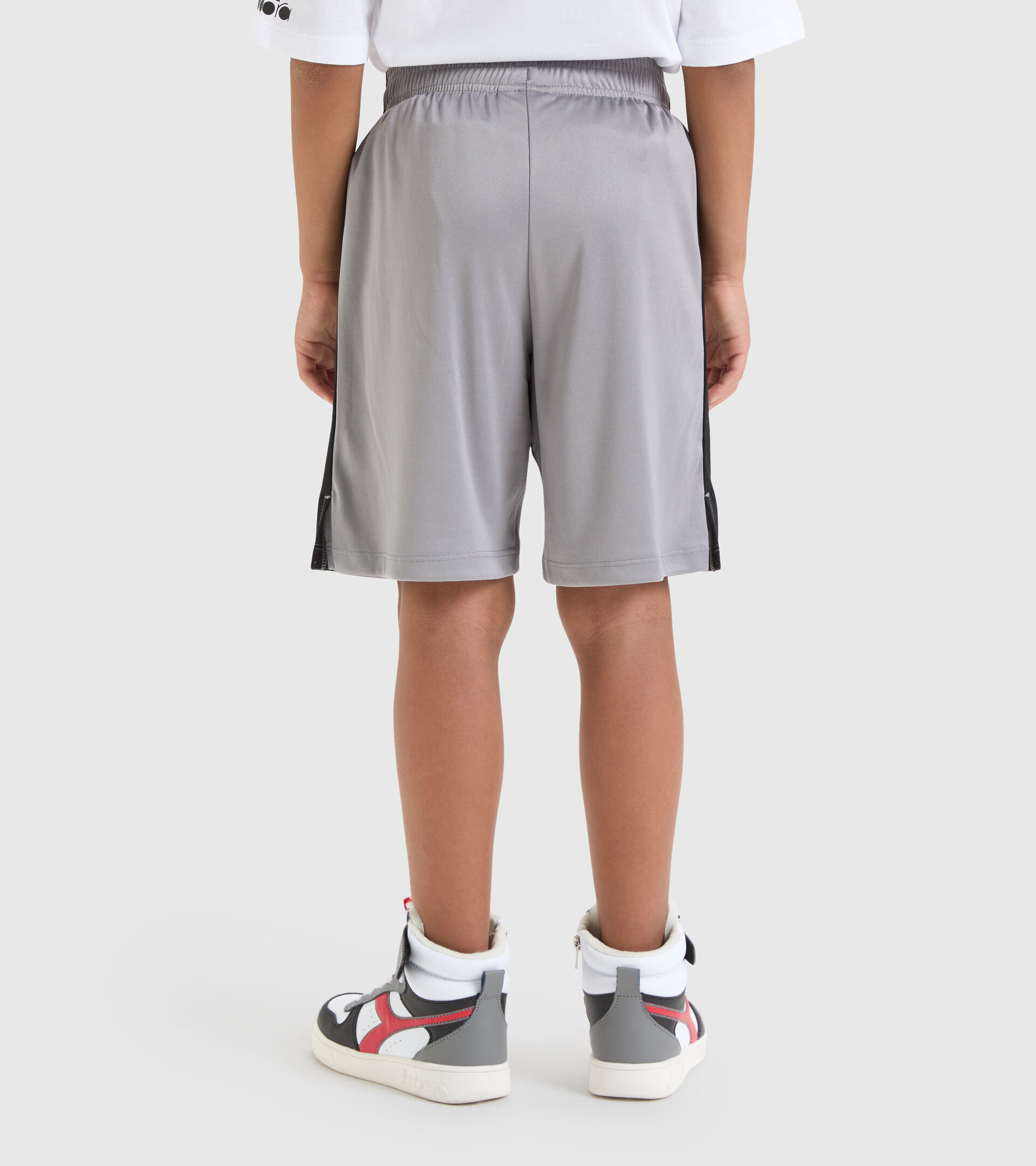 Sports shorts - Boys JB.BERMUDA POWER LOGO ICE GRAY - Diadora