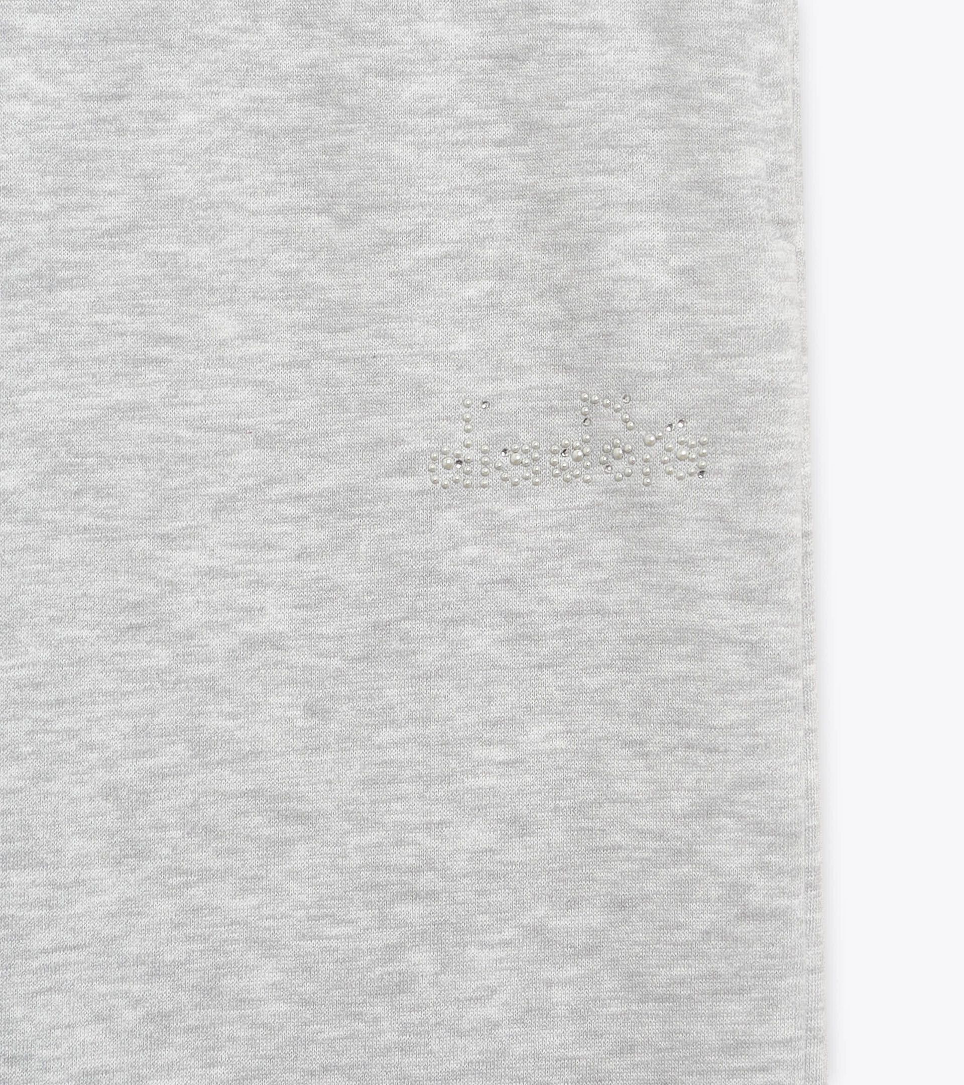 Flare pants - Girls JG. FLARE PANTS RHINESTONE LIGHT MIDDLE GREY MELANGE - Diadora