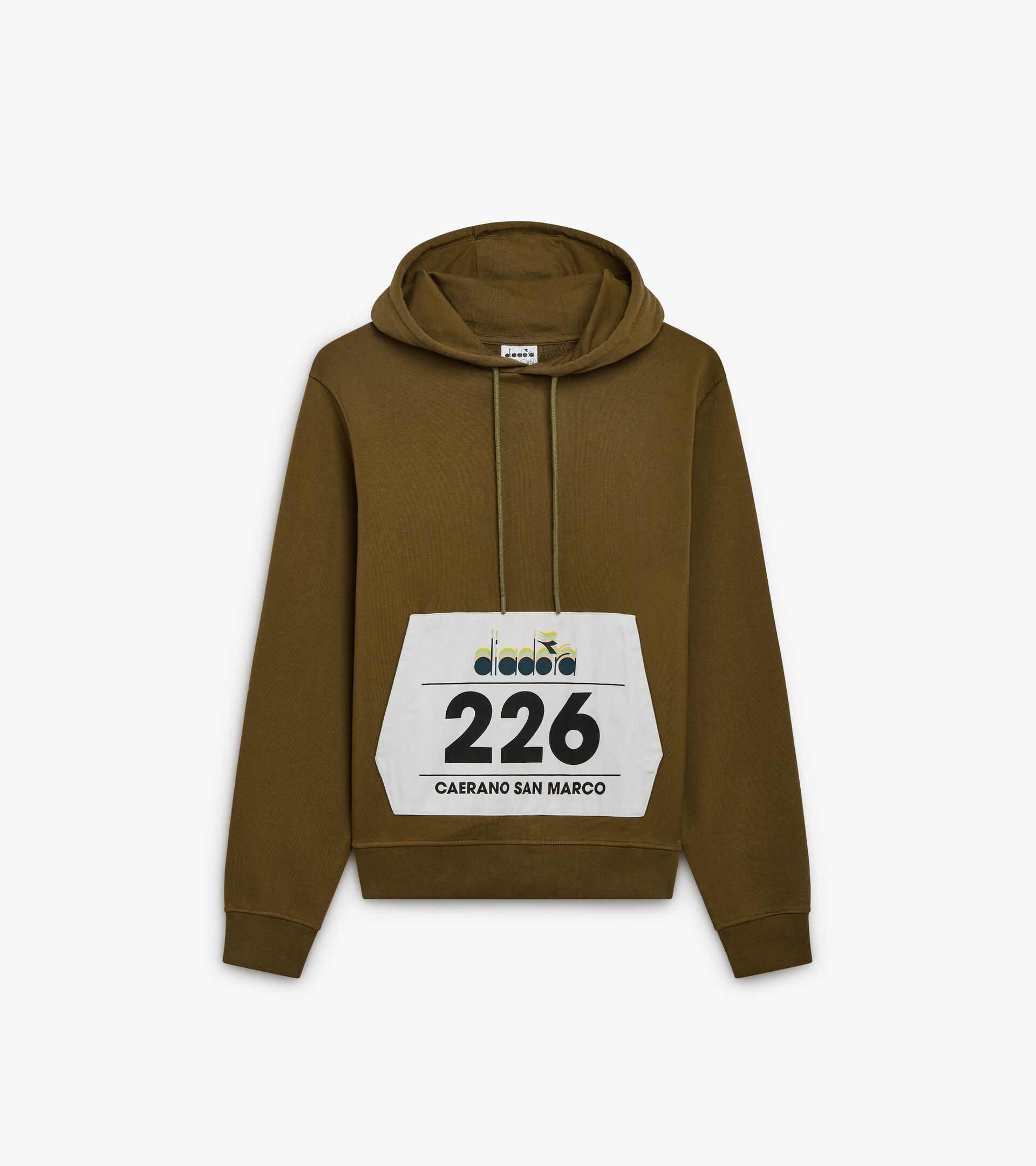 Sweat-shirt à capuche en coton french terry - Genre neutre HOODIE G.D. 1984 (226) OLIVE MILITAIRE - Diadora