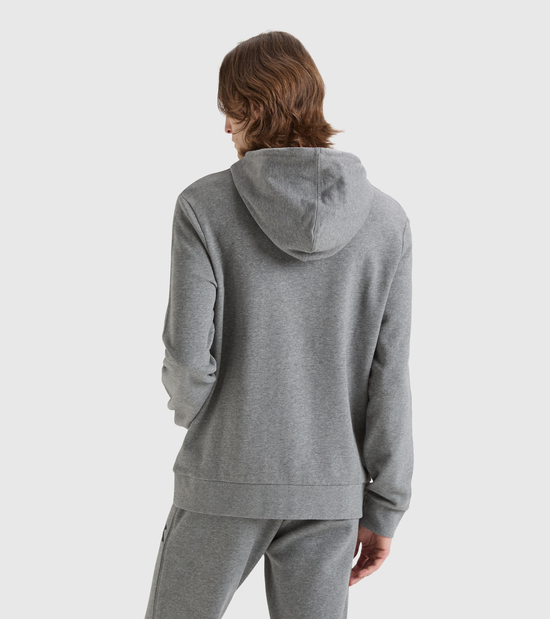 Sweat-shirt de sport à capuche - Homme HOODIE CHROMIA GRIS FONCE MELANGE - Diadora