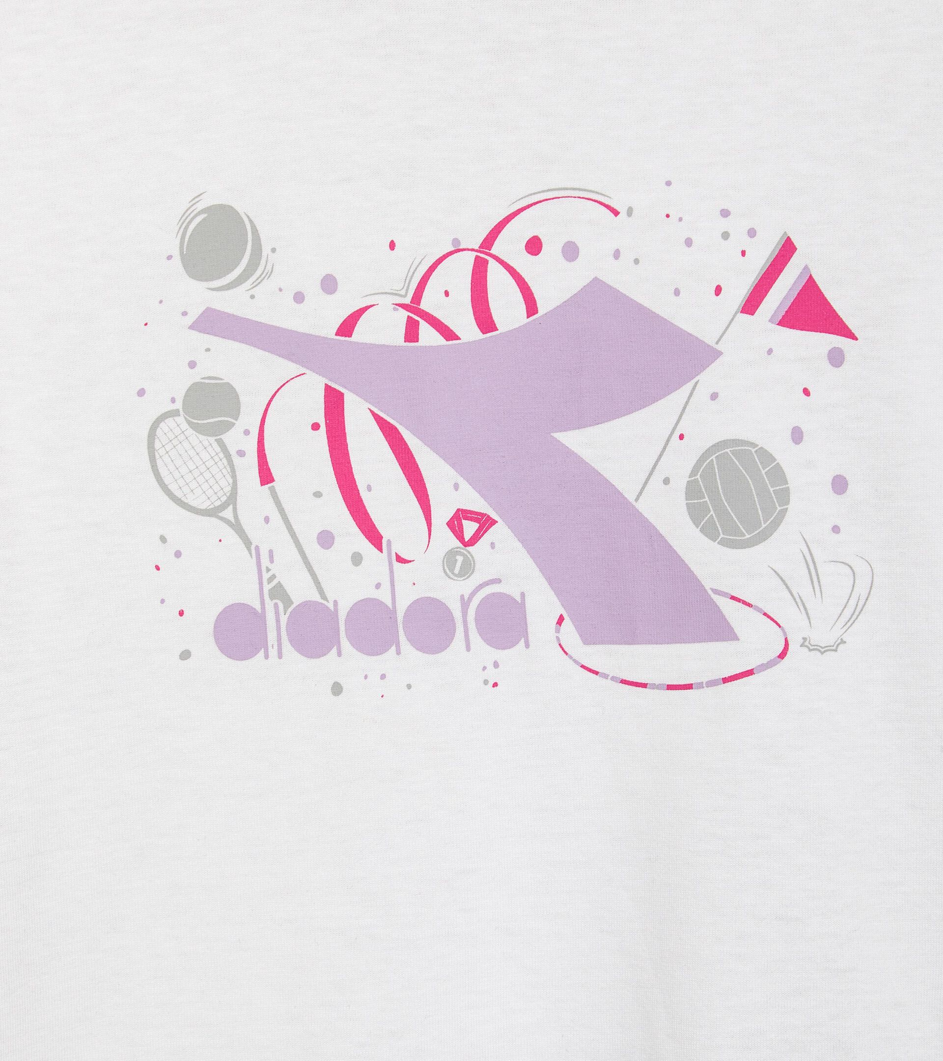 T-shirt a maniche lunghe - Bambina JG. T-SHIRT LS GLOSS BIANCO OTTICO - Diadora