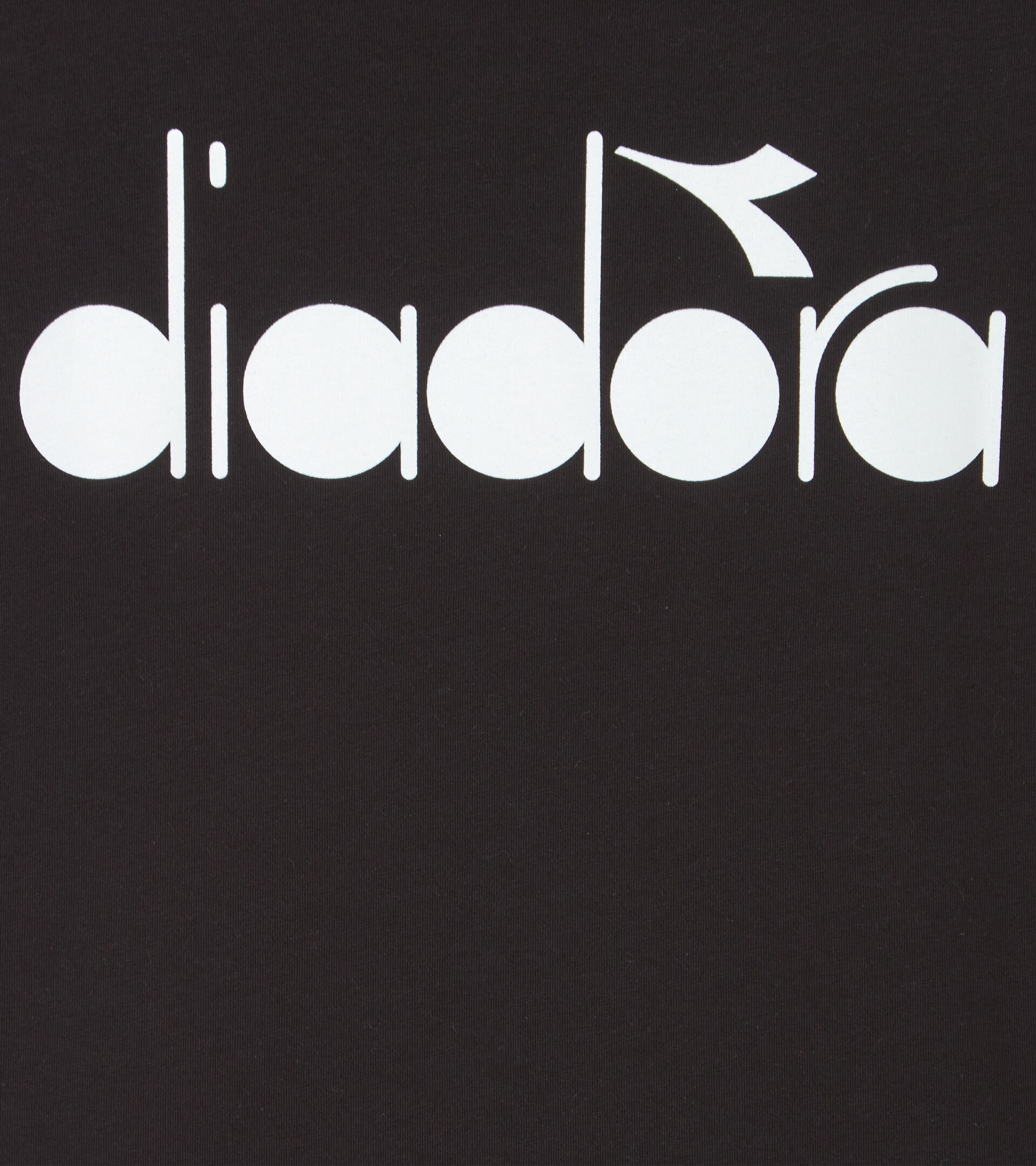 T-shirt noir - Garçon JB.T-SHIRT D BLACK/OFF WHITE - Diadora