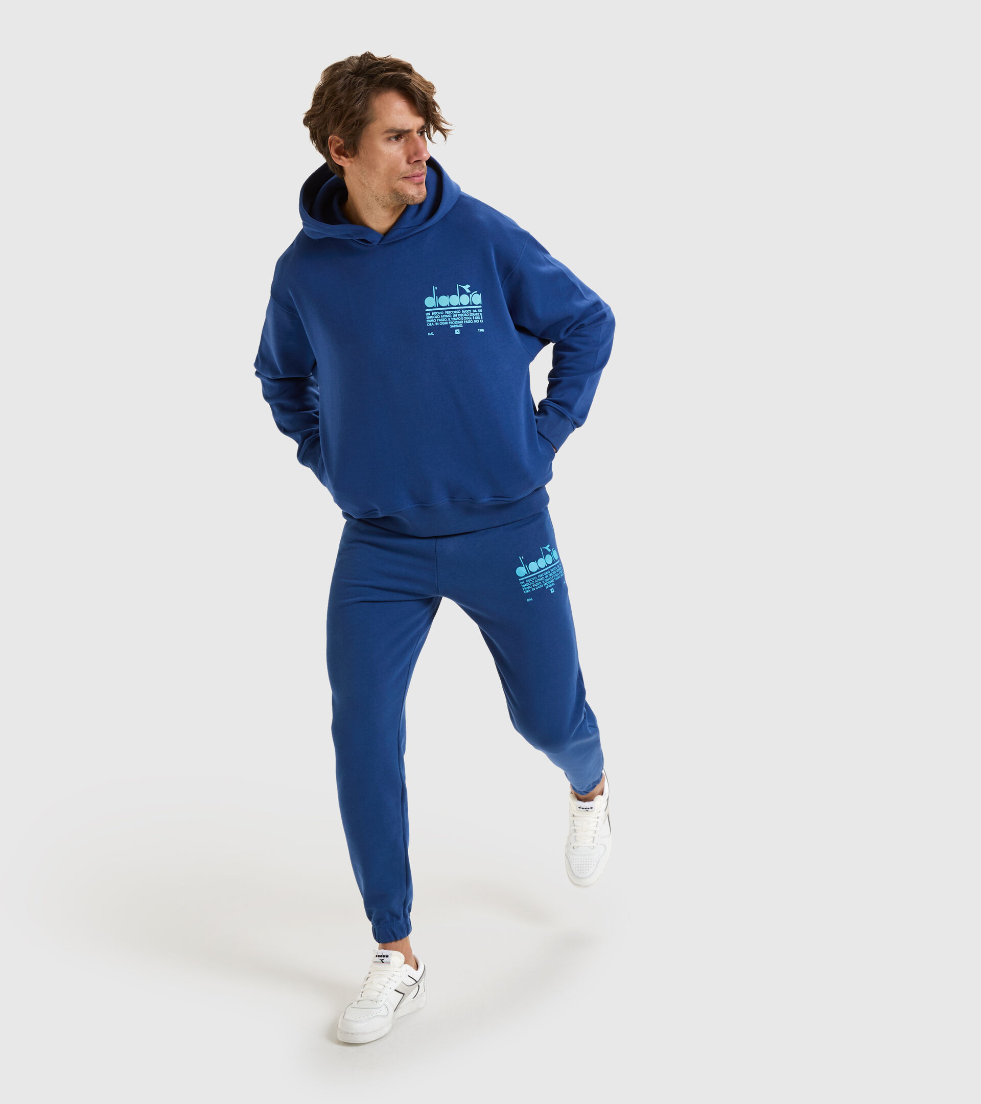 Organic cotton joggers - Unisex PANT MANIFESTO SALTIRE NAVY - Diadora