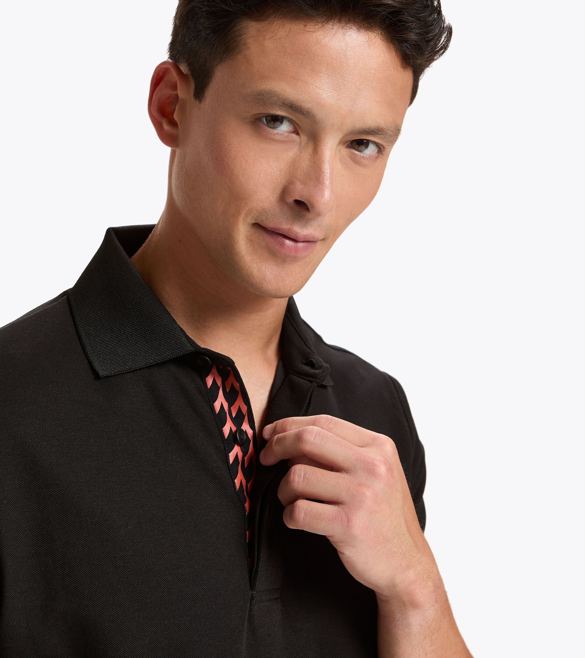 Tennis polo shirt - Men POLO STATEMENT SS BLACK - Diadora
