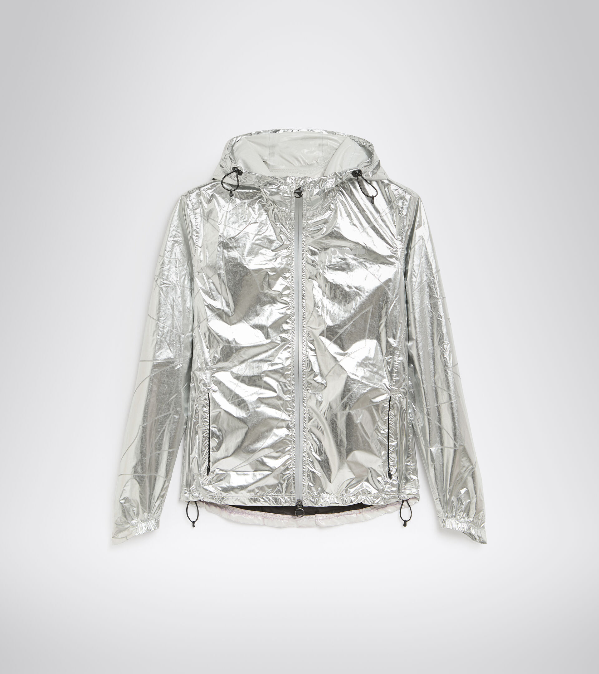 Waterproof running jacket - Women L. RAIN LOCK JACKET SILVER REFLEX - Diadora