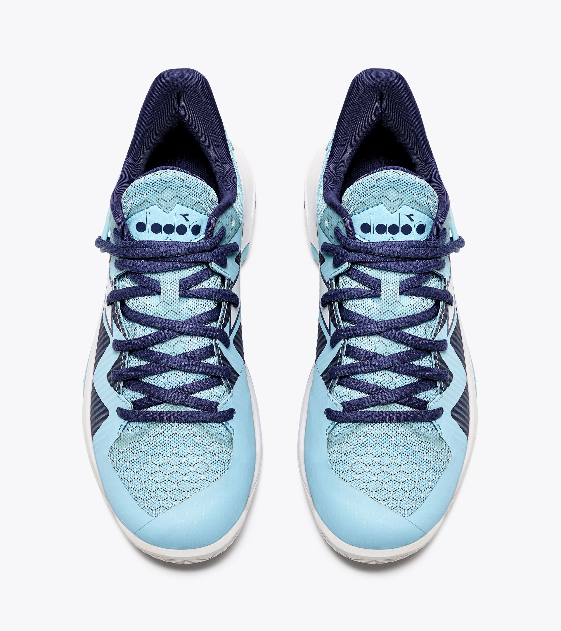 Tennis shoes for hard surfaces or clay courts - Women B.ICON 2 W AG BRIGHT BABY BLUE/WHITE - Diadora