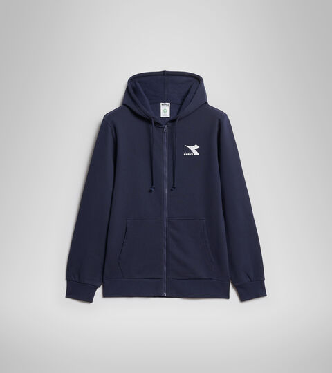 HOODIE FZ CORE, BLU CLASSICO Apparel Sport UOMO HOODIE FZ CORE BLU CLASSICO Diadora