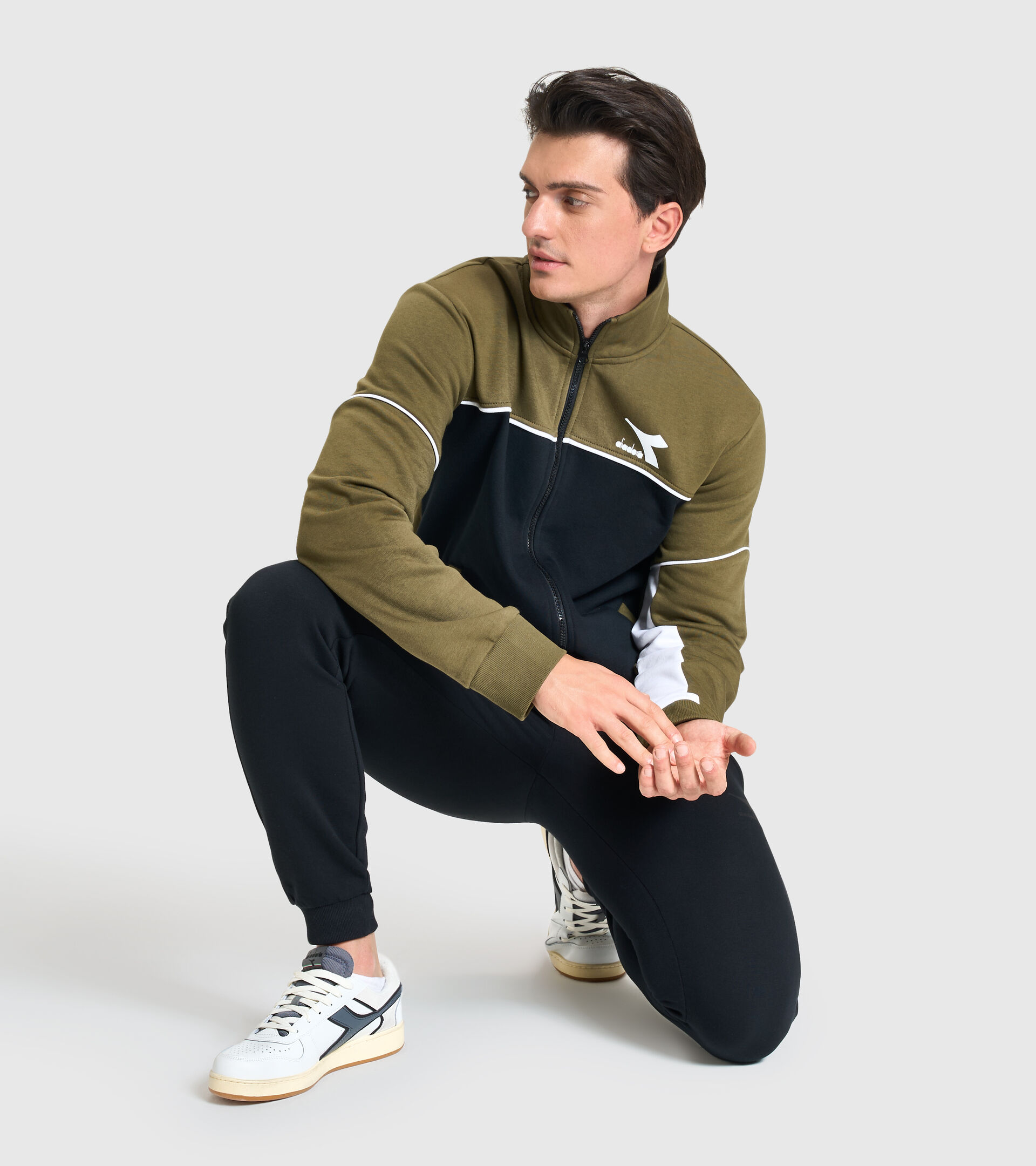 Tracksuit - Men TRACKSUIT FZ CORE BLACK - Diadora