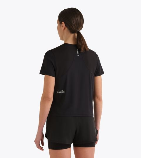 Camiseta de running  - Transpiraci&oacute;n y confort - Mujer L. SS T-SHIRT TECH NEGRO - Diadora