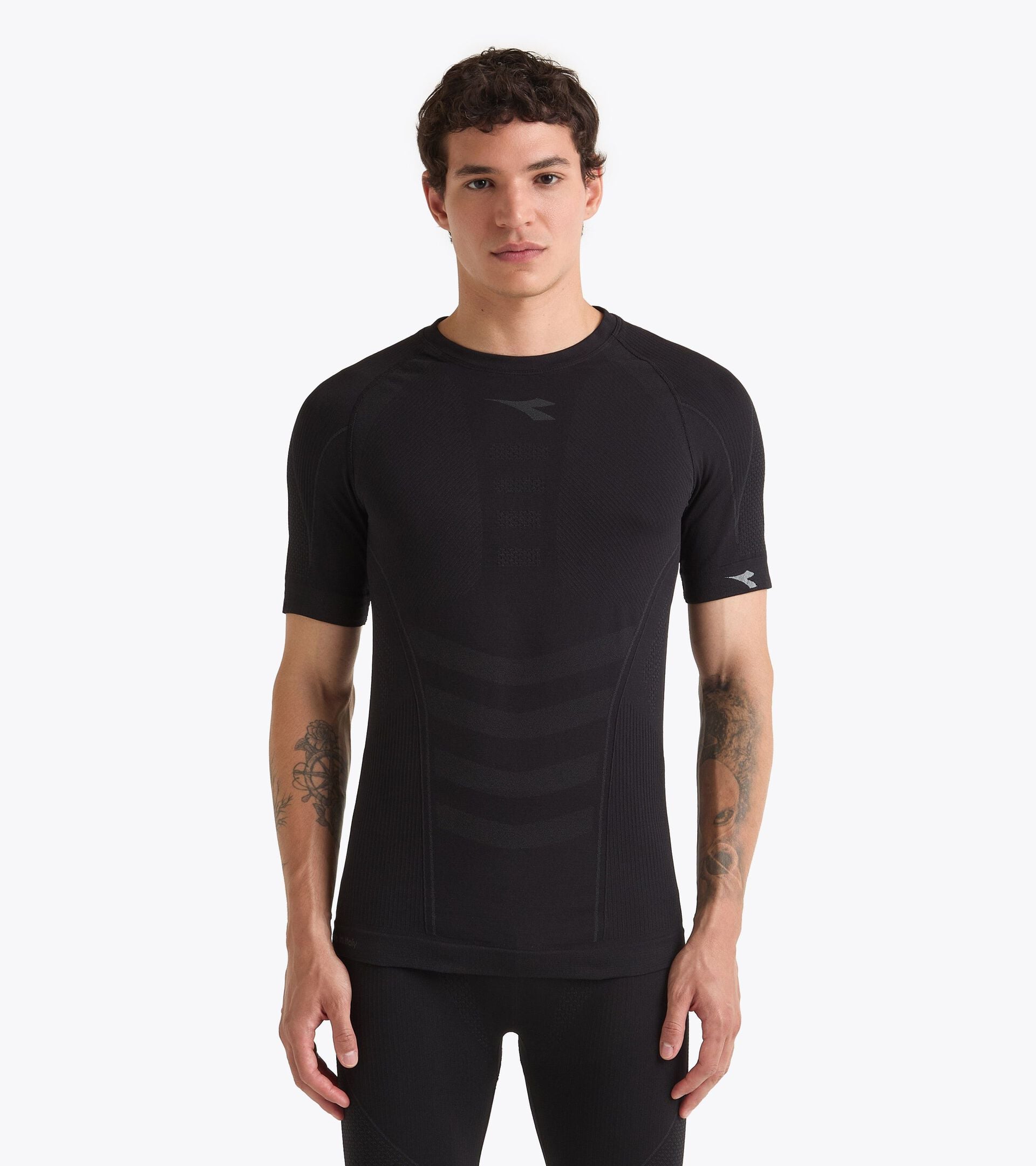 Camiseta Made in Italy&sect;Running&sect;Hombre STRATOZERO SS T-SHIRT NEGRO - Diadora