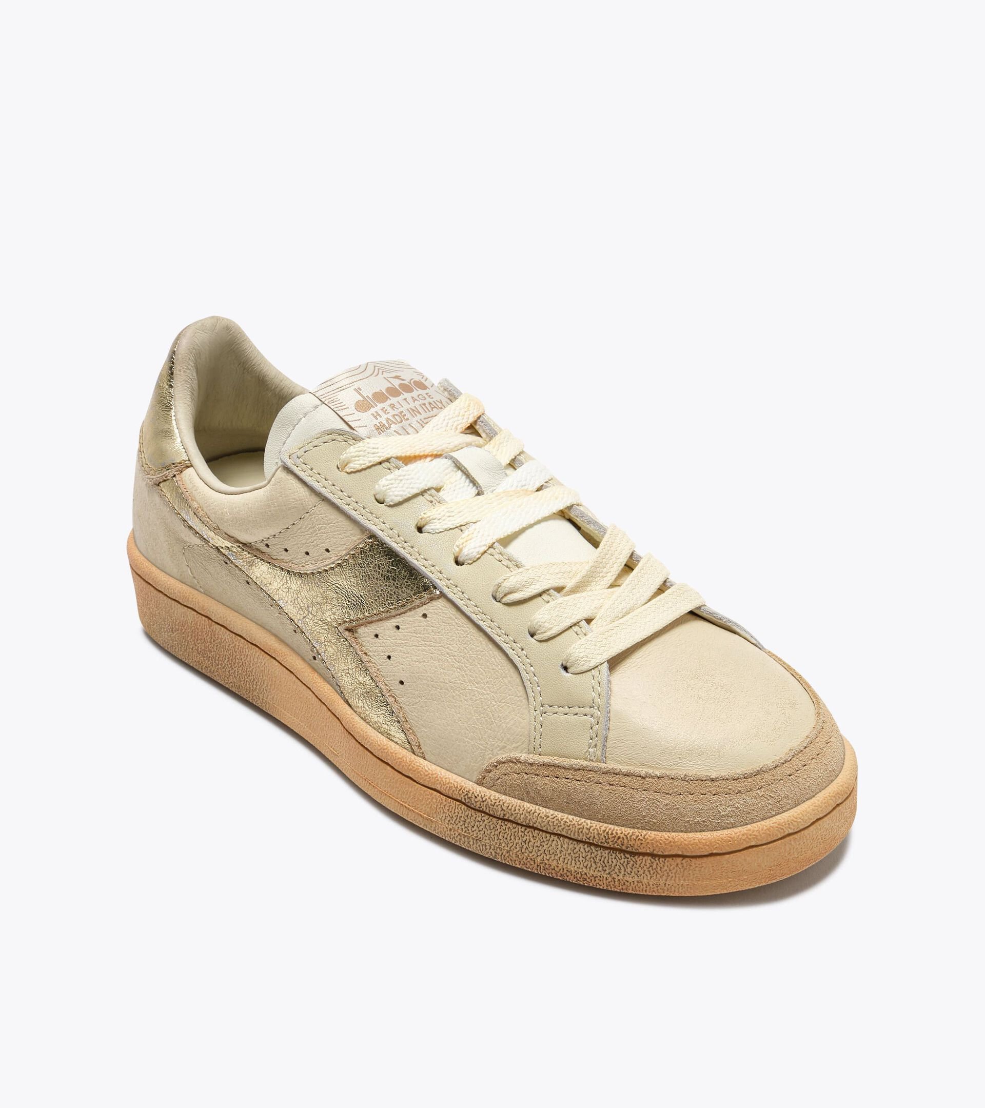 Heritage Leather Sneakers - Made In Italy - All-gender
 PRESTIGE AGED ITALIA RICH GOLD - Diadora
