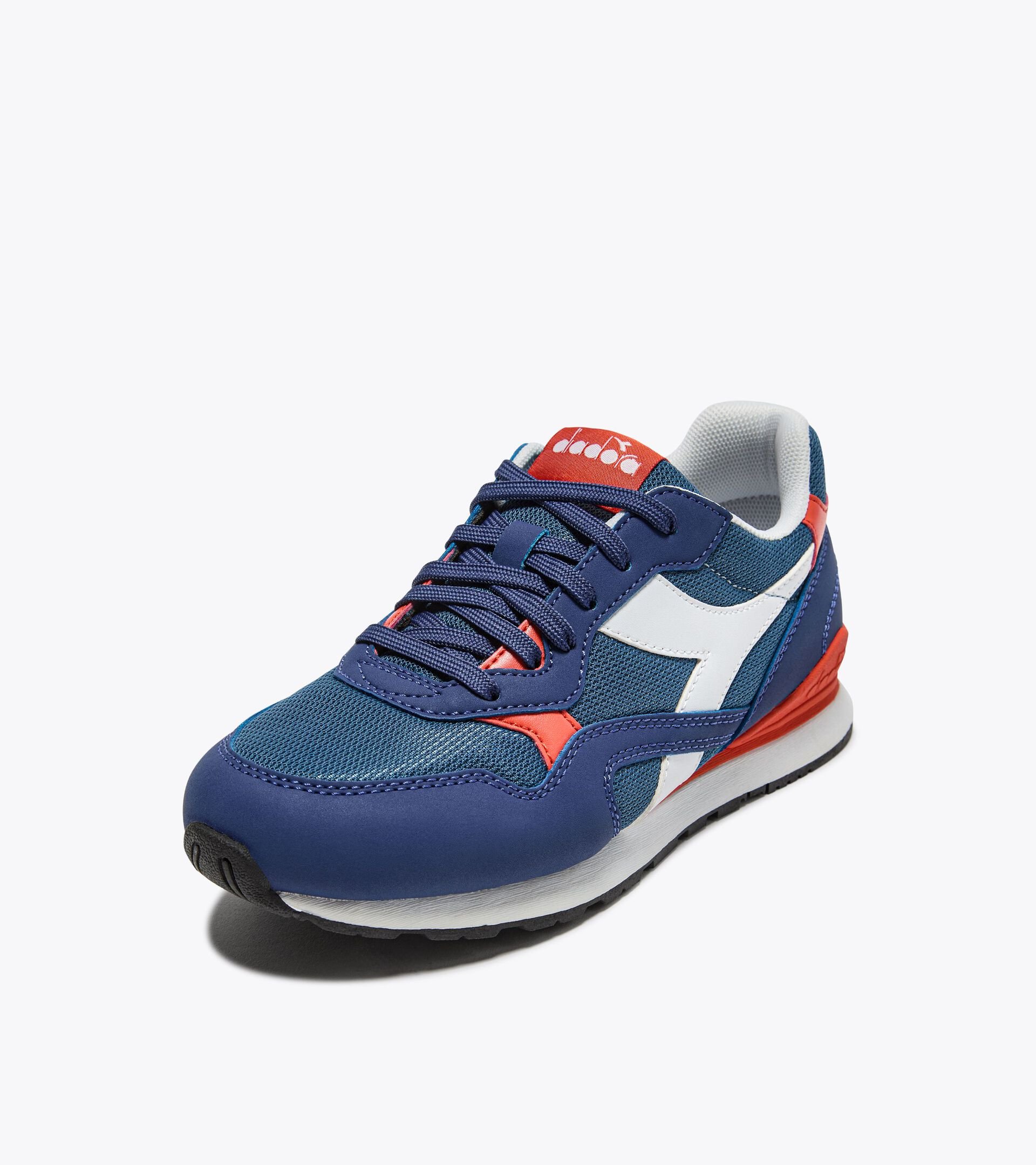 Sports shoes - Youth 8-16 years N.92 GS SALTIRE NAVY/MANDARIN RED - Diadora