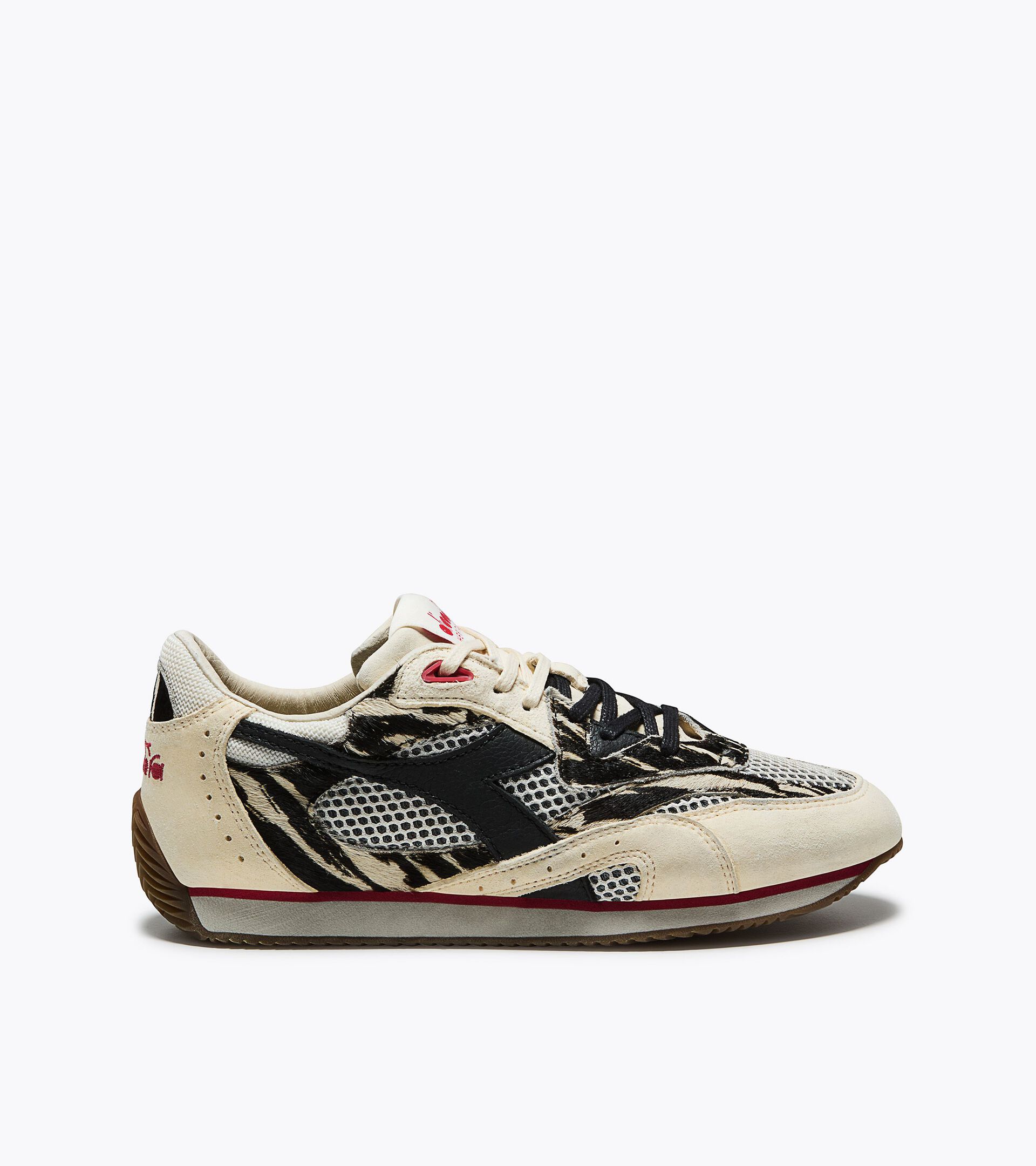 Zapatilla Heritage de piel laminada - Ca&ntilde;a baja - Mujer EQUIPE REVENGE TOTEM  WN BLANCO ASTRO - Diadora