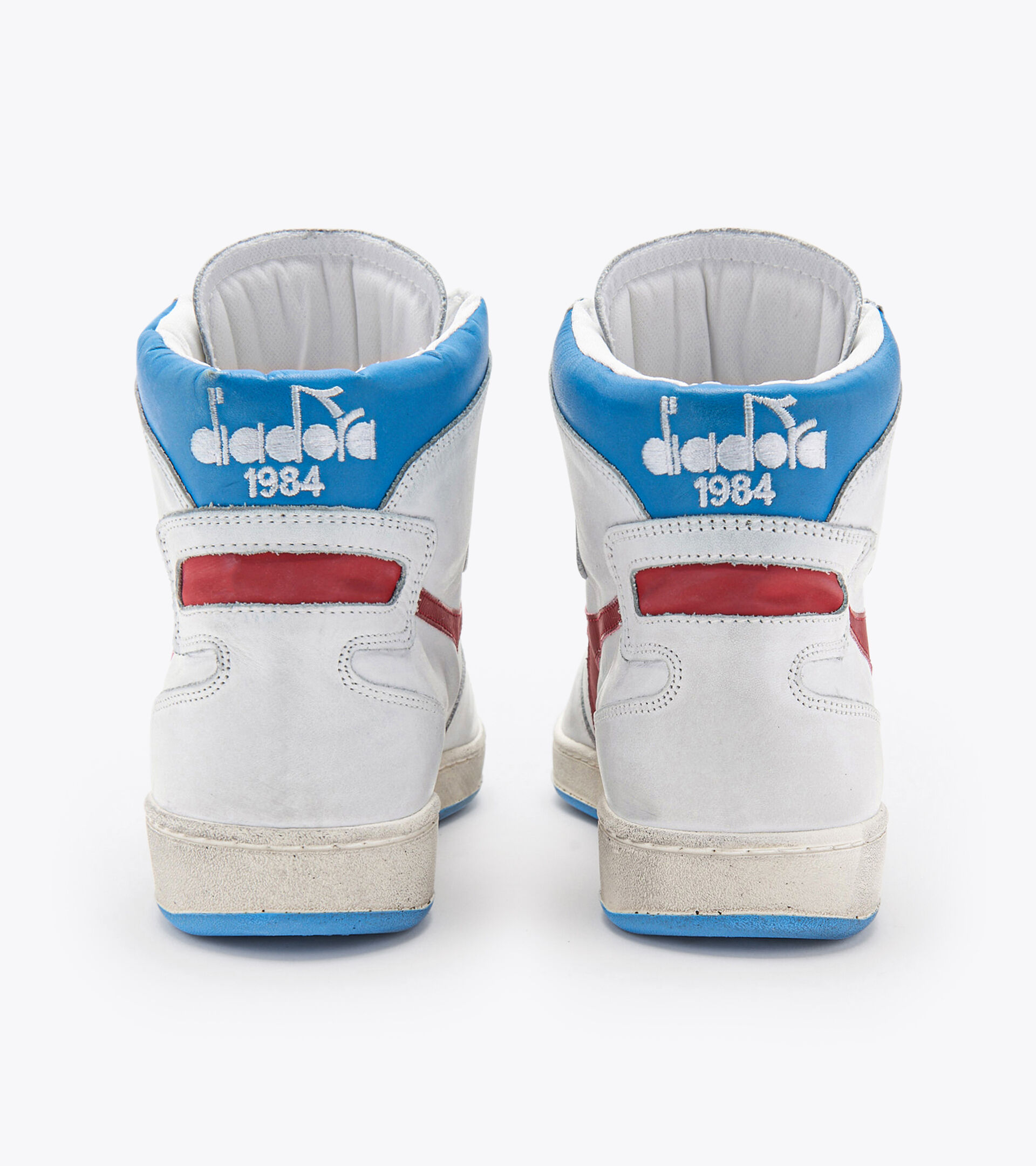 Heritage-Schuh - Unisex MI BASKET USED BIANCO/BLU BELLO - Diadora