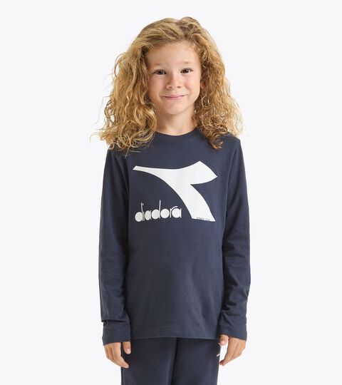 Long-sleeved t-shirt - Kids JU. T-SHIRT LS CORE CLASSIC NAVY - Diadora