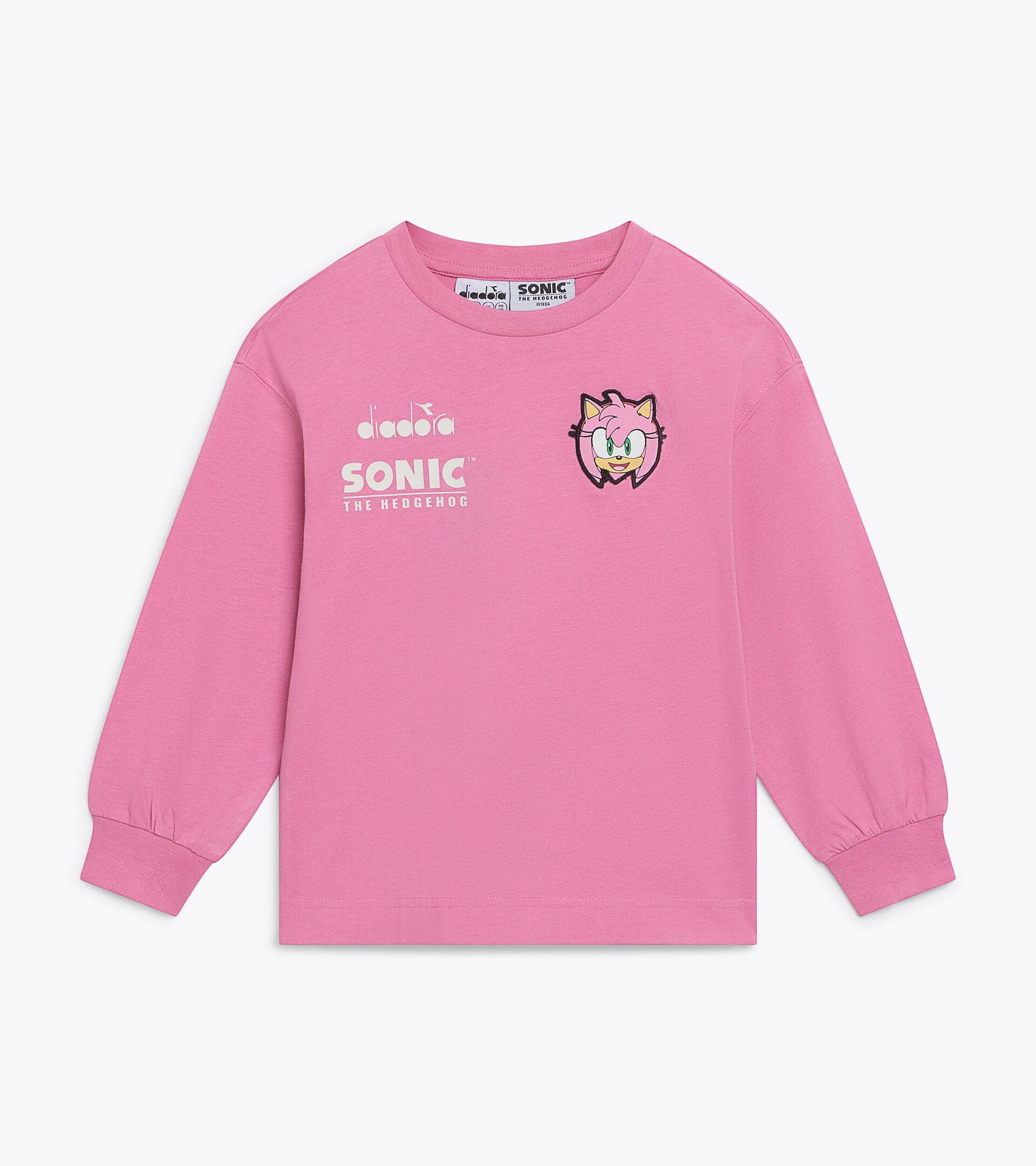 Camiseta de manga larga - Ni&ntilde;os y ni&ntilde;as JU. T-SHIRT LS SONIC ROSA CACHEMIRA - Diadora