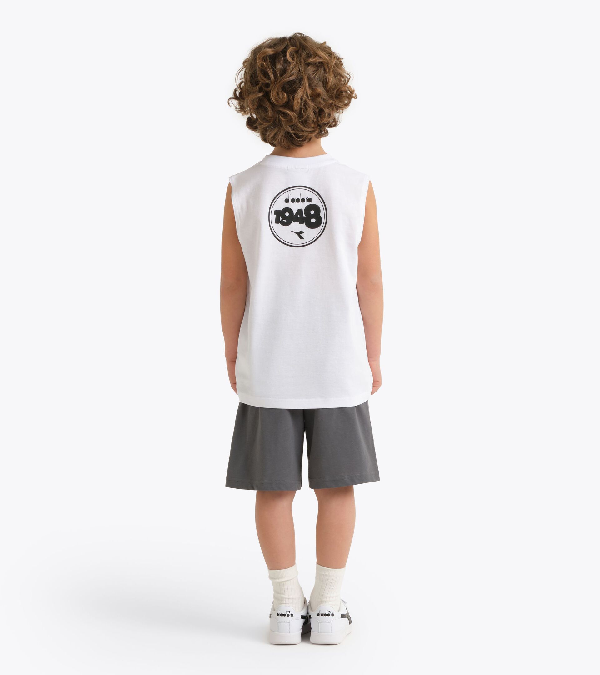 Conjunto deportivo - Camiseta sin mangas y pantal&oacute;n corto - Ni&ntilde;o
 JB. SET ESS. SPORTS SL BLANCO VIVO - Diadora