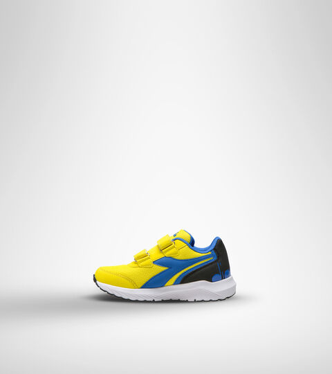FALCON JR V, GIALLO/AZZURRO Chaussures de running - Unisexe Enfant FALCON JR V GIALLO/AZZURRO - Diadora