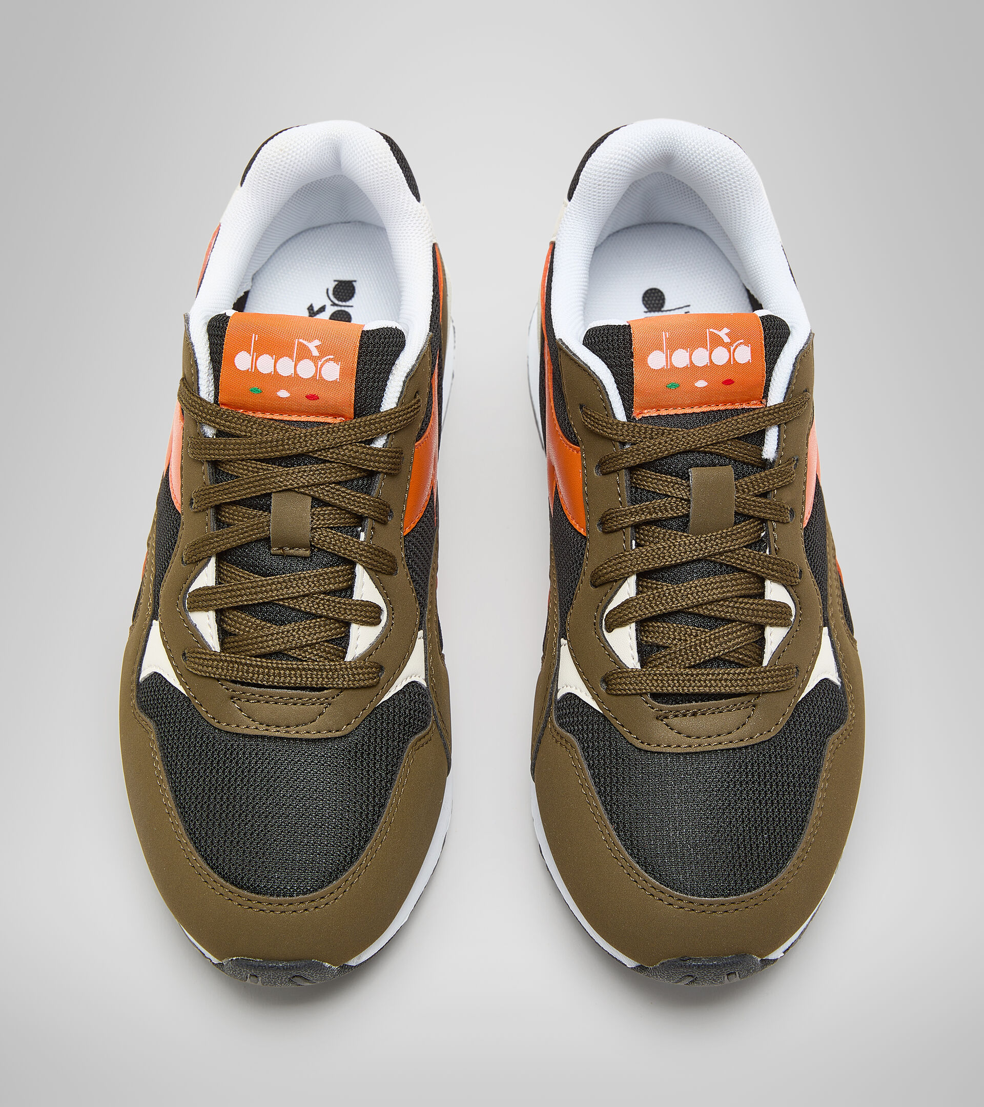 Sports shoes - Youth 8-16 years N.92 GS DARK OLIVE/BURNT ORANGE - Diadora