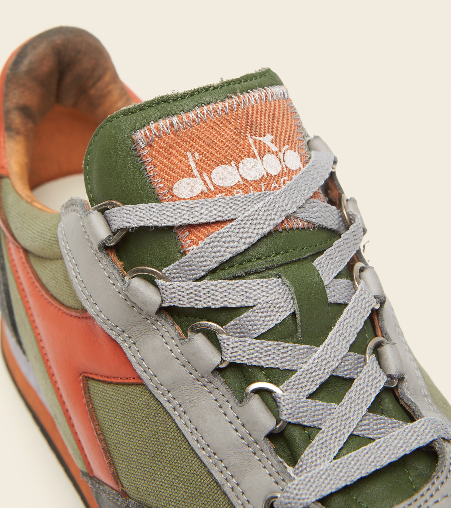 Footwear Heritage UNISEX EQUIPE H DIRTY STONE WASH EVO VERDE LODEN Diadora