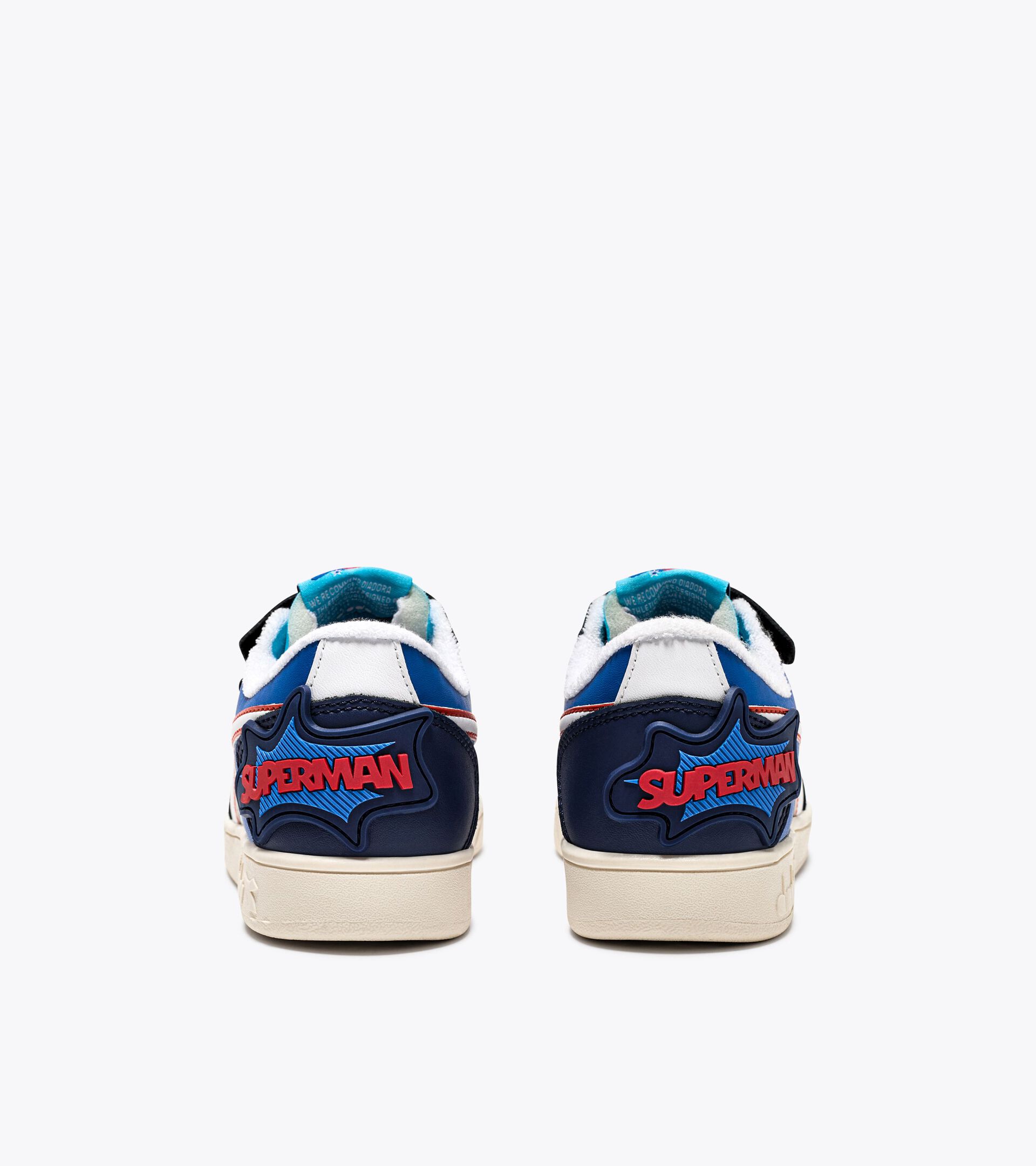 Sports sneaker - Boys - 4 to 8 years old  MAGIC BASKET LOW PS SUPERMAN SALTIRE NAVY/WHITE - Diadora