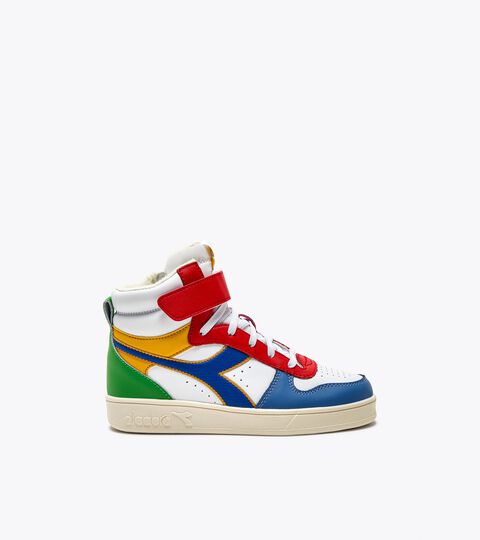Sports shoes - Kids 4-8 years MAGIC BASKET MID PS CITRUS/NAUTICAL BLUE - Diadora