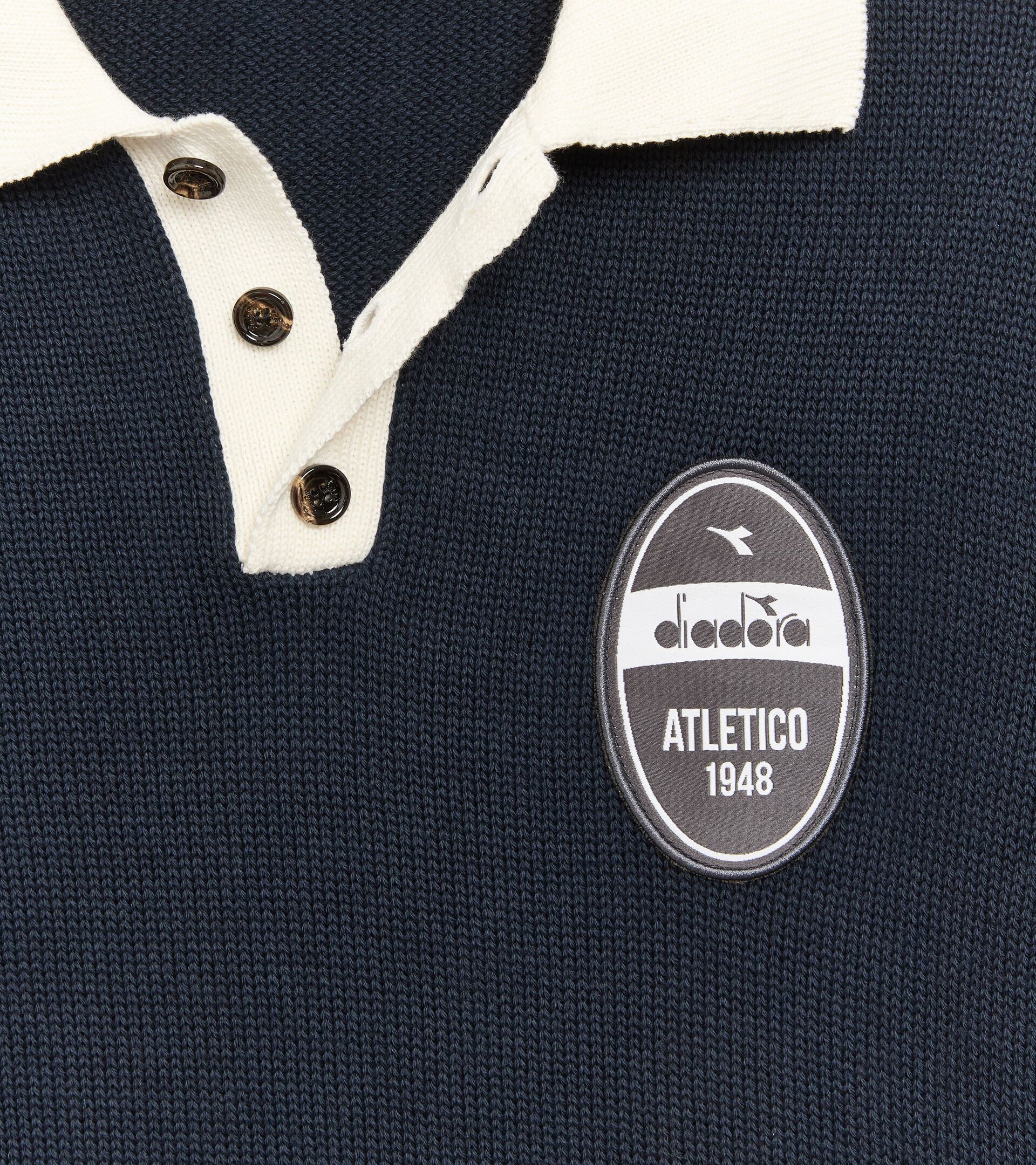 Long-sleeved Legacy polo - Made in Italy - All-gender POLO LS LEGACY BLUE DENIM - Diadora