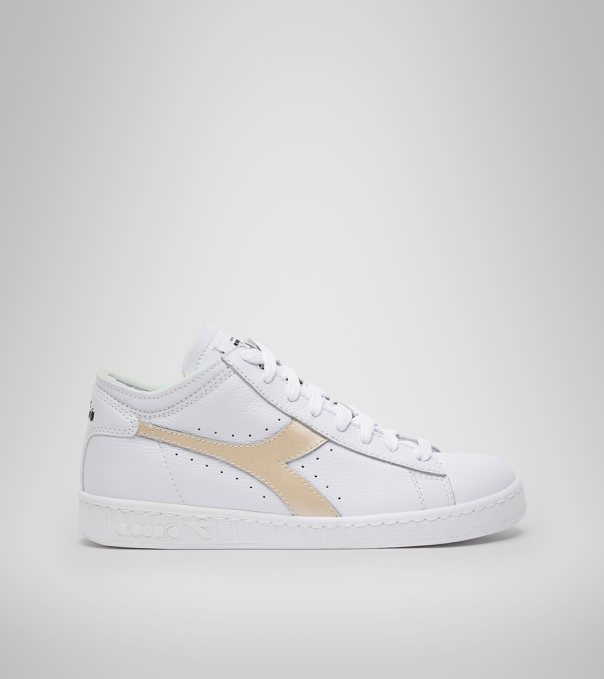 Scarpa sportiva - Unisex GAME ROW CUT METAL BIANCO/MANDORLA GLASSATA - Diadora