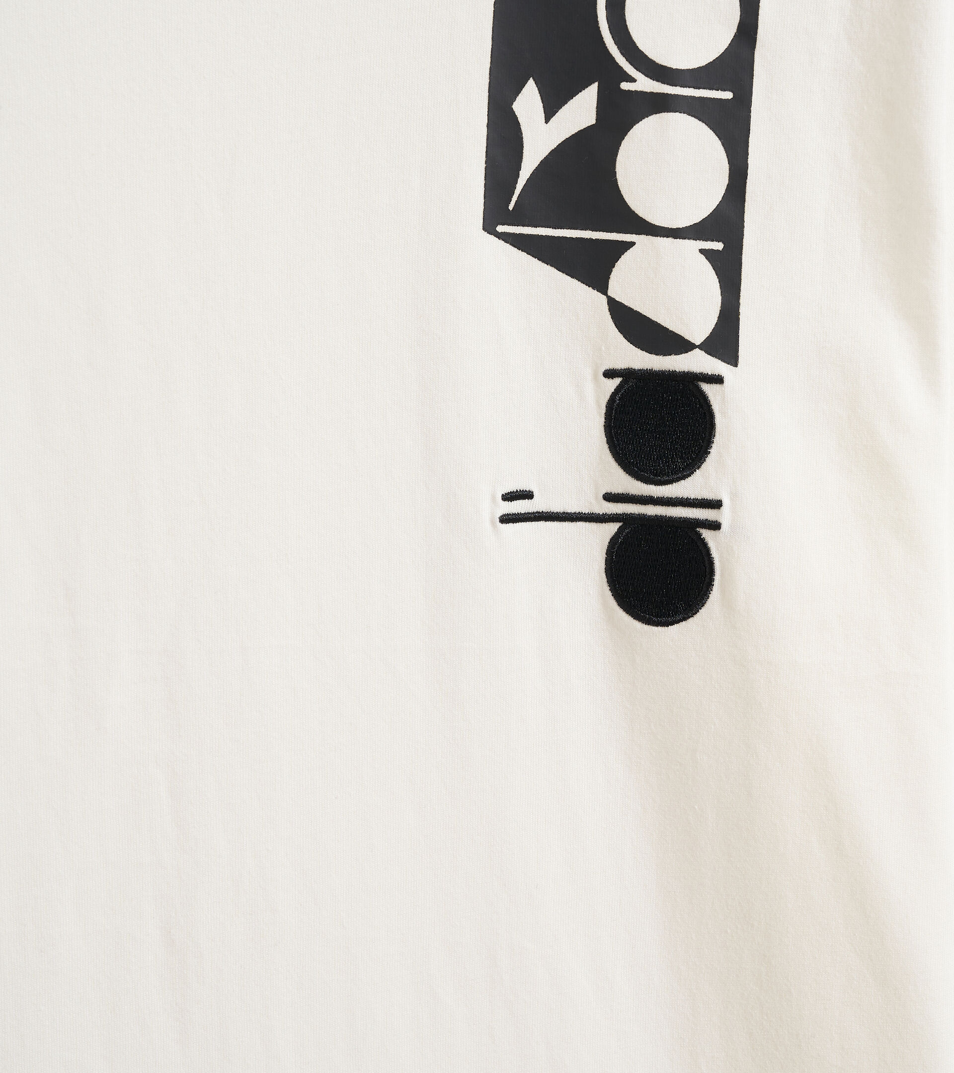 T-shirt - Unisex T-SHIRT SS ICON MARSHMALLOW WEISS - Diadora