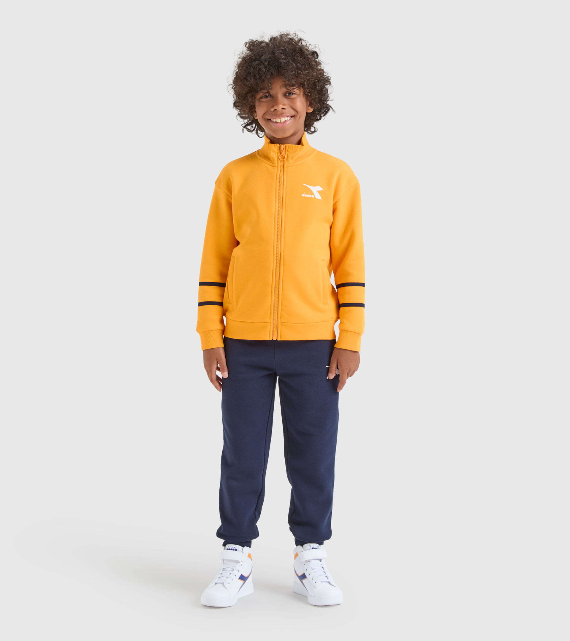 Sports tracksuit - Kids JU.TRACKSUIT FZ CHROMIA RADIANT YELLOW - Diadora