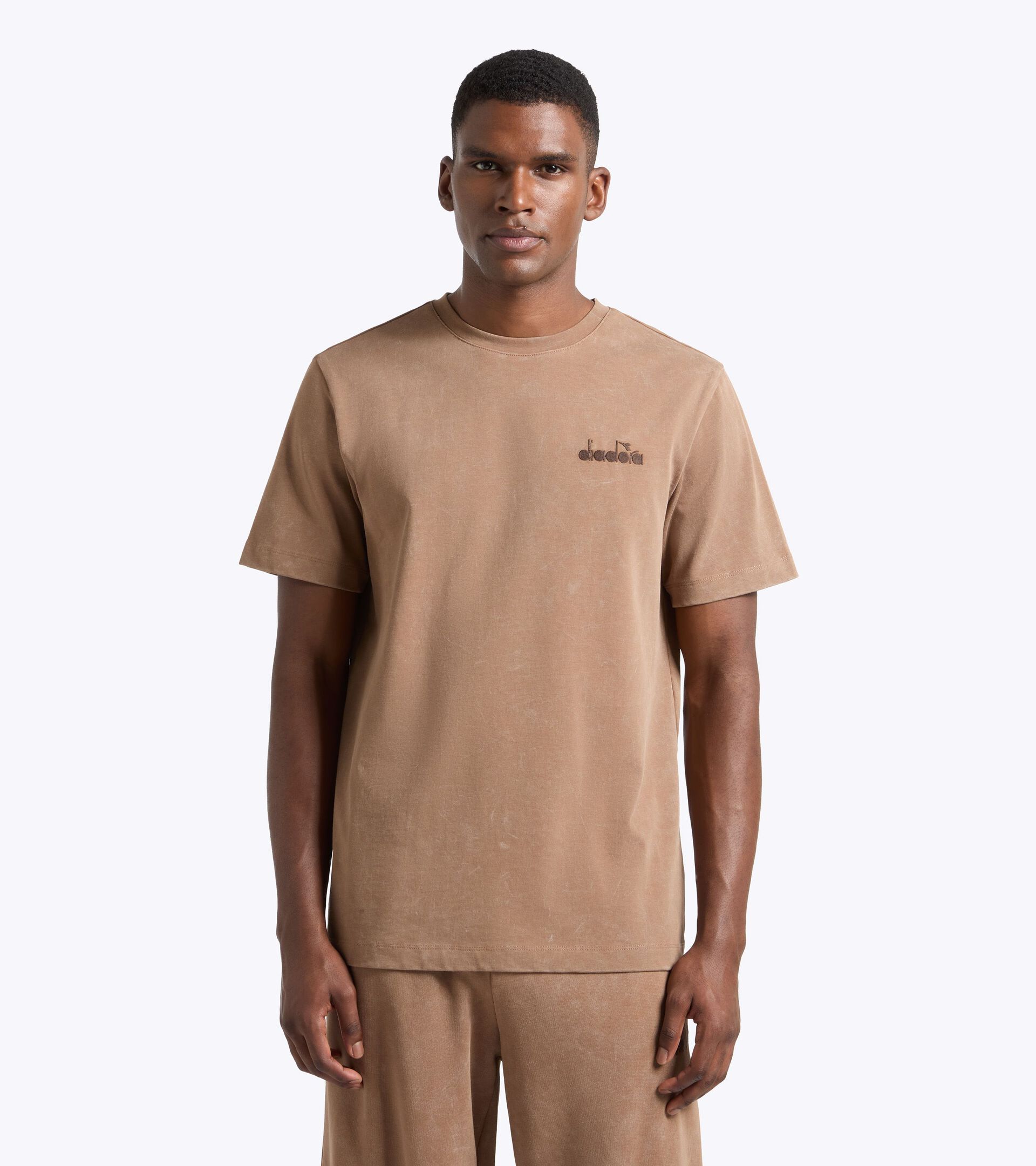 Short-sleeved T-shirt - Regular fit - Men&rsquo;s T-SHIRT SS AVENUE LAB II TOASTED COCONUT - Diadora