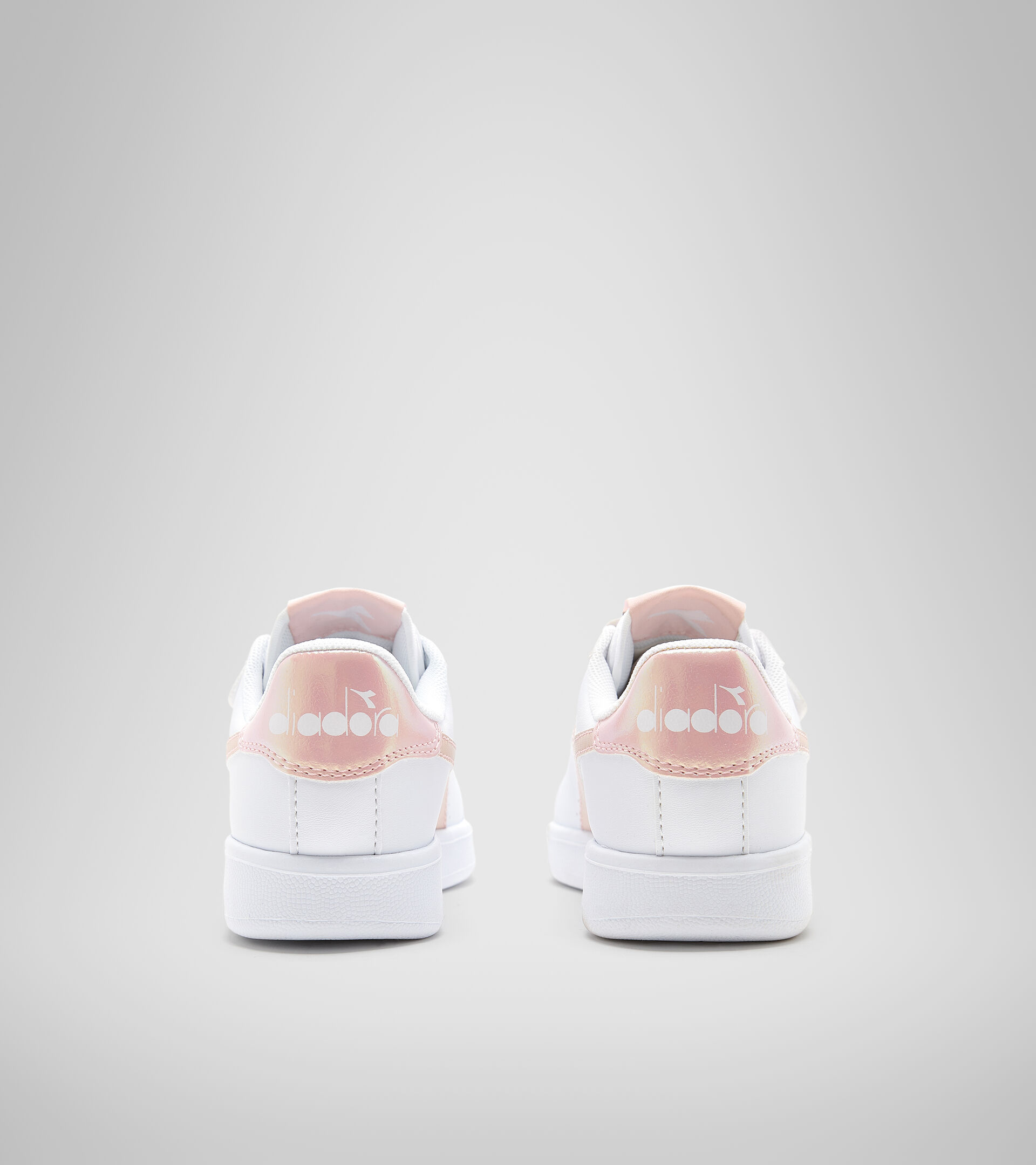 Sports shoes - Kids 4-8 years GAME P PS GIRL WHITE/PEACH WHIP - Diadora