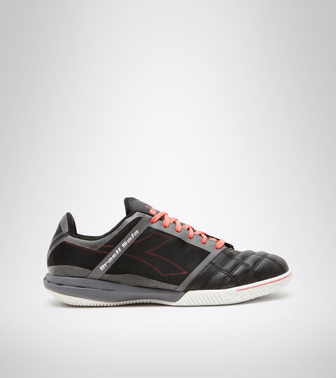 Futsal boot - Specific outsole for indoor grounds BRASIL SALA ID BLACK/RED FLUO - Diadora