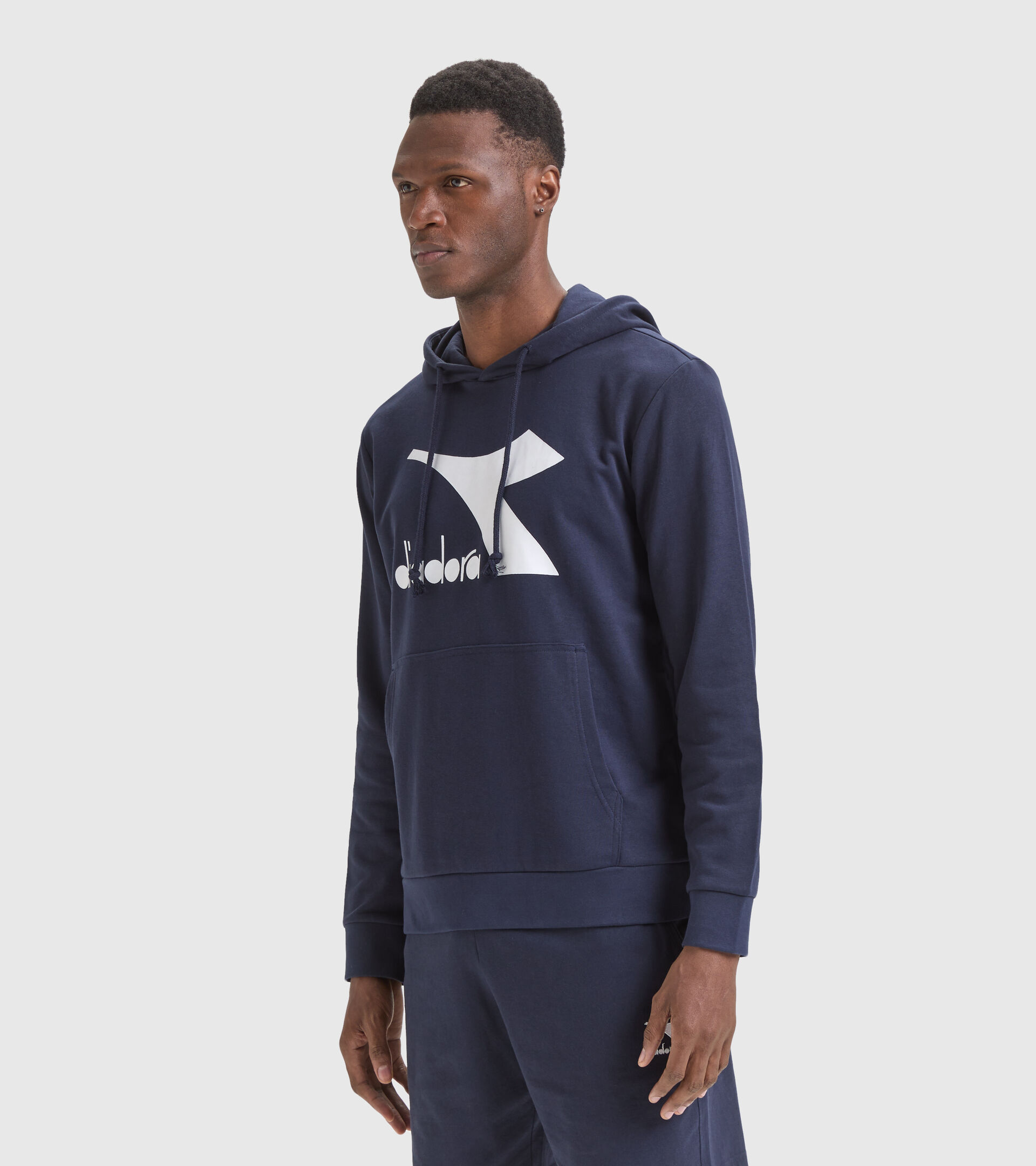 Cotton hoodie - Men HOODIE CHROMIA CLASSIC NAVY - Diadora